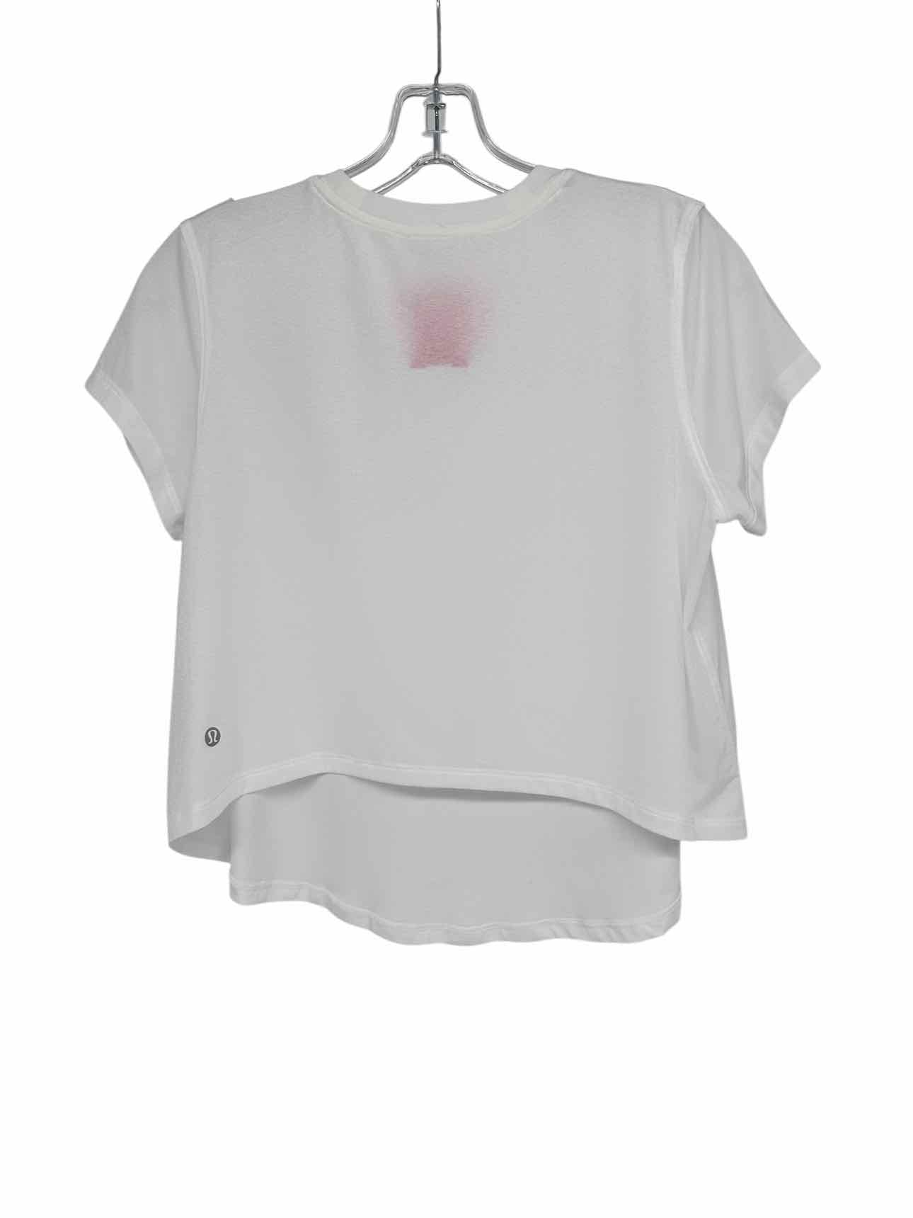 Lululemon Lightweight Training Short Sleeve Shirt White Size 4