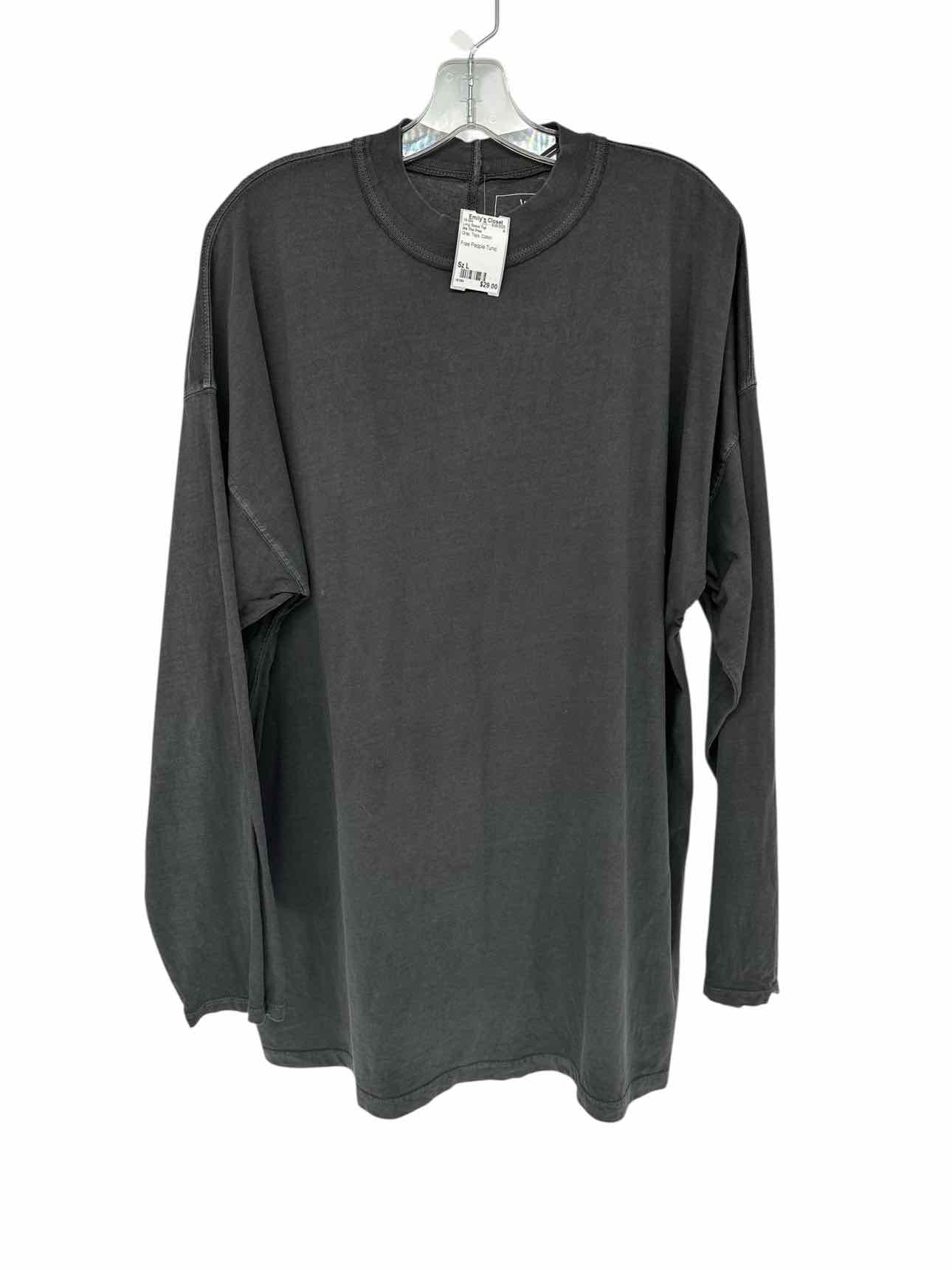We The Free Free People Gray Long Sleeve Tunic Size L