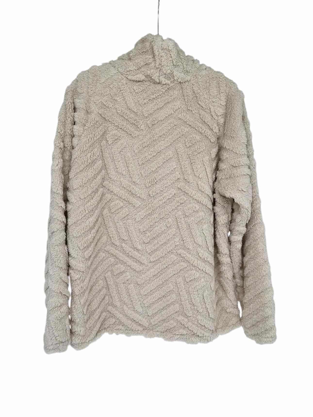 Eddie Bauer Beige Cowelneck Fleece Size M