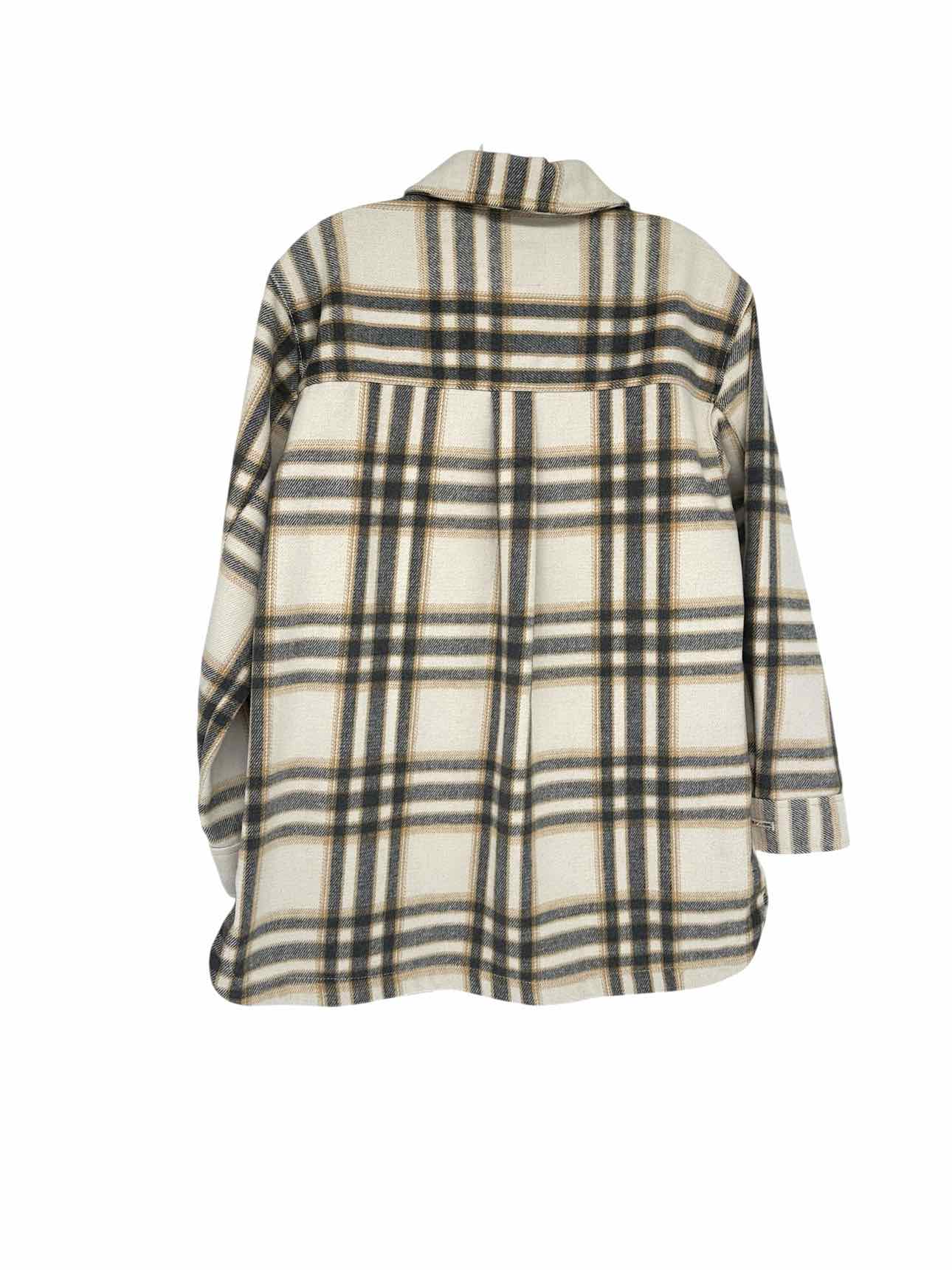 Old Navy White Print Size S Shacket