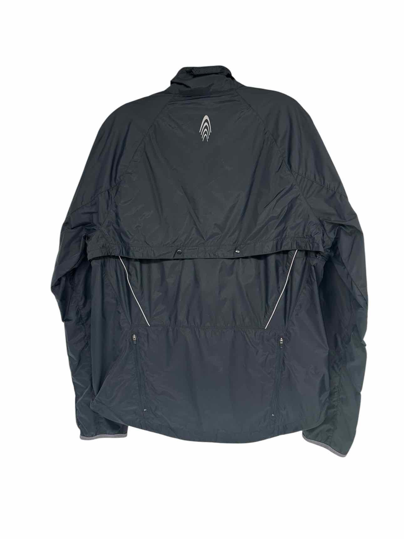 Fitness Gear Black Convertible Rain Jacket/Vest Size L
