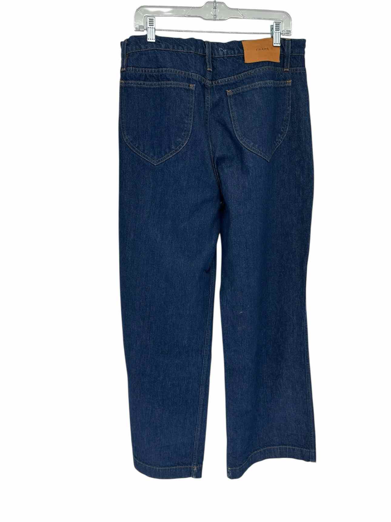 Frame Le Italien Wide Leg Blue Jeans Size 14