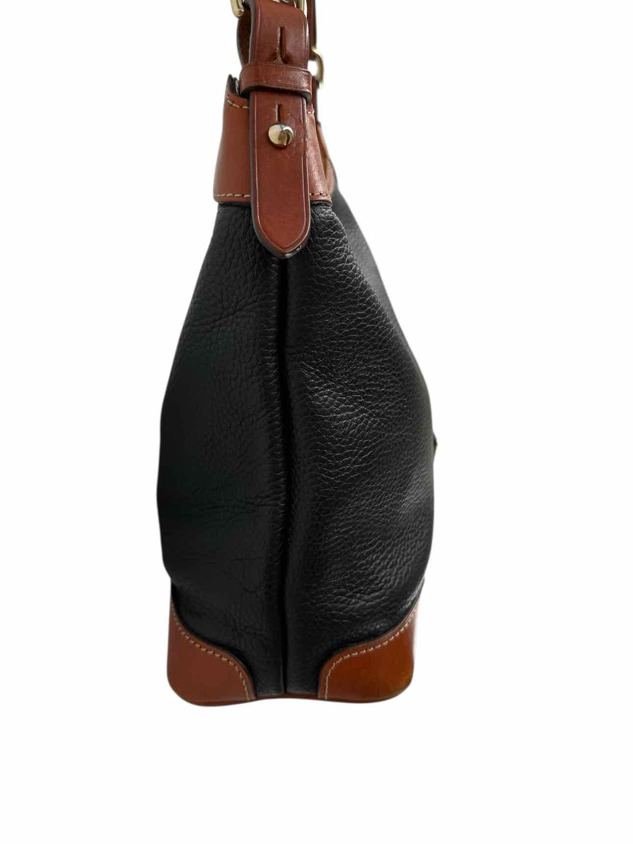 Dooney & Bourke Pebbled Grain Hobo Black Leather Hobo