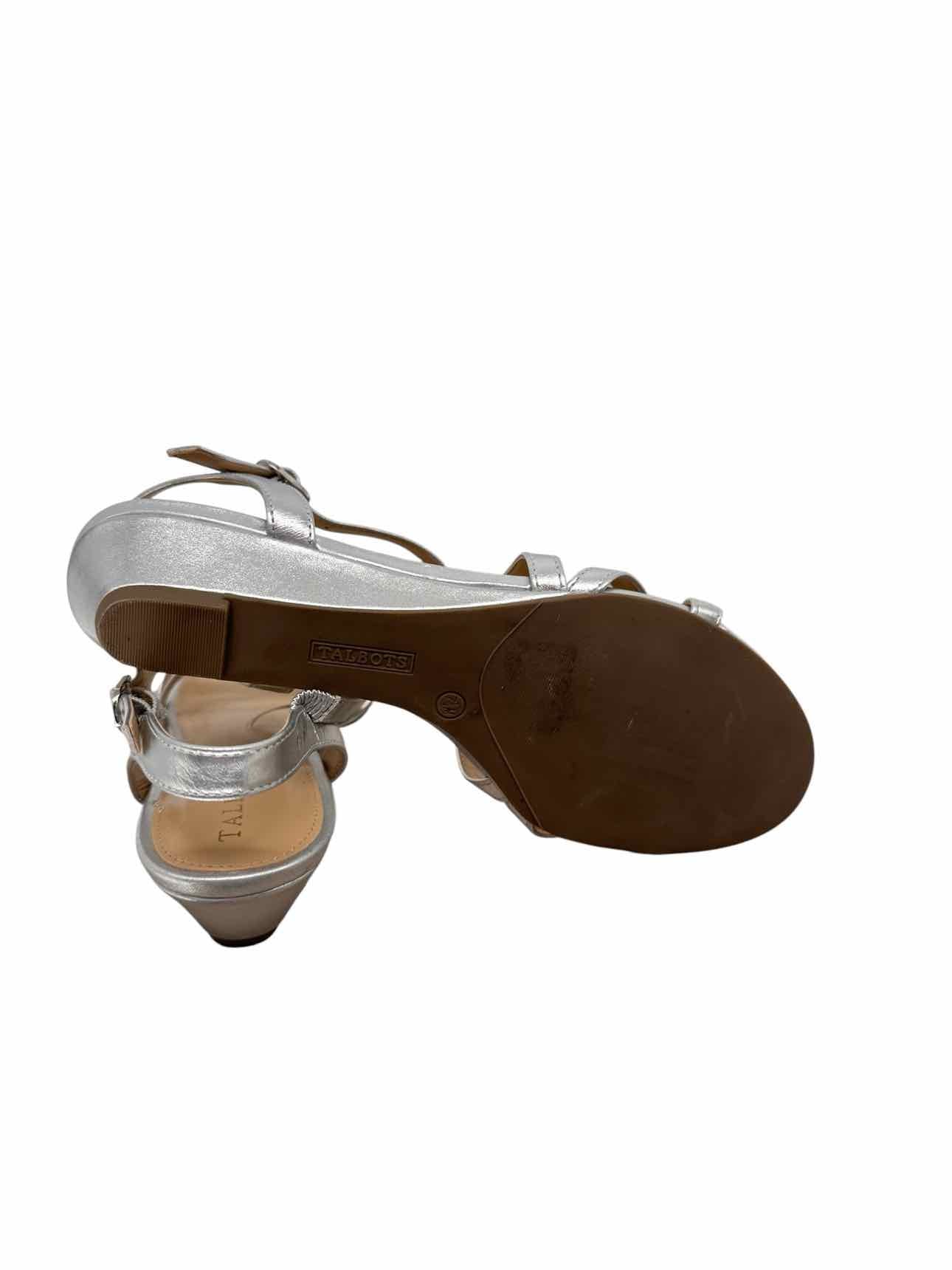 Talbots Silver Shoe Size 7.5 Sandals