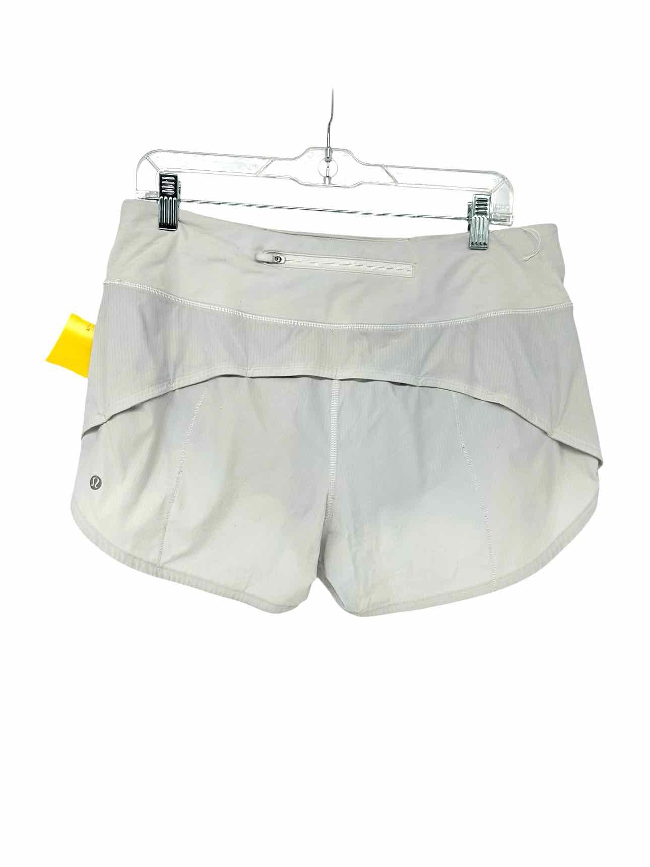 Lululemon Speed Up MR Shorts White Size 10