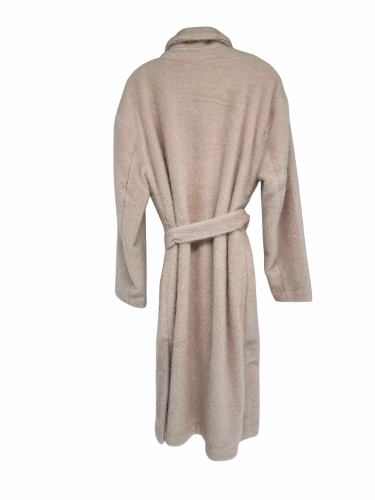 Isaac Mizrahi Live! Cozy Wrap Long Coat Cream Size L