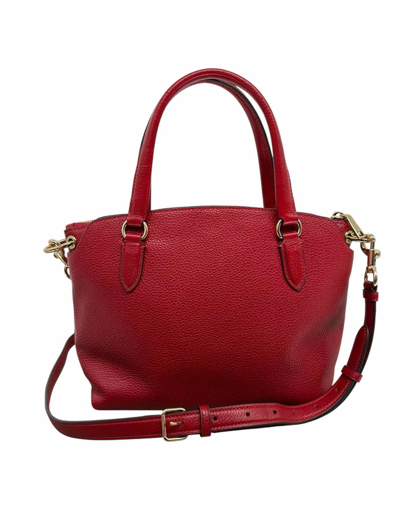 Coach Remi Red Leather Satchel