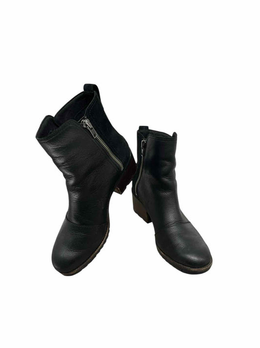 Sorel Cate Lug Sole Black Bootie Shoe Size 7