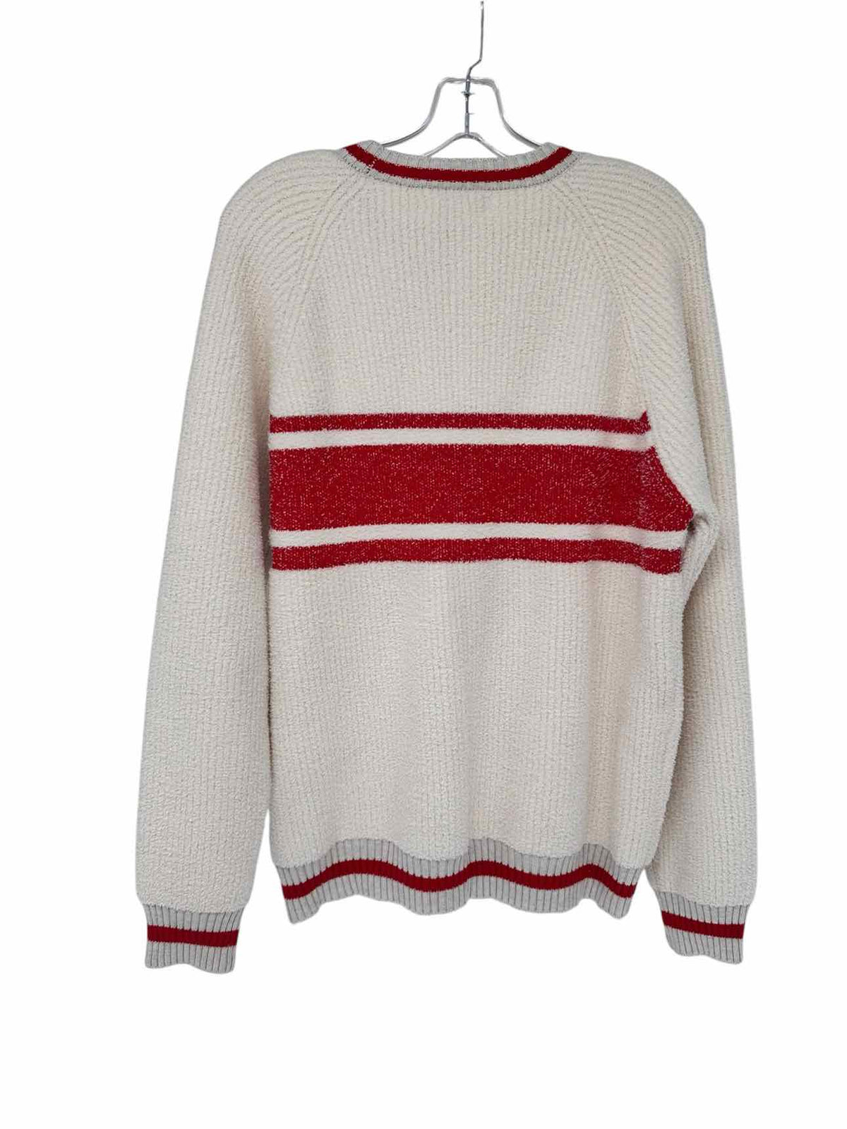 Barefoot Dreams Cream Apres Ski Sweater Size L