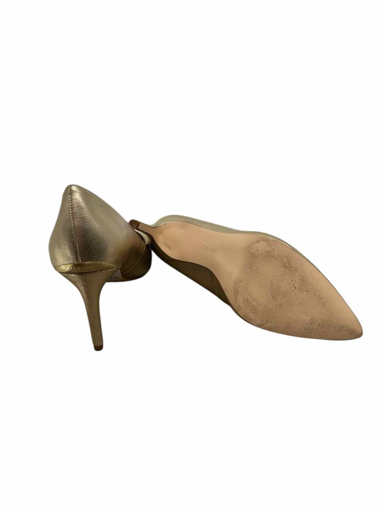 Calvin Klein Kirsten Metallic Gold Pumps Shoe Size 7.5