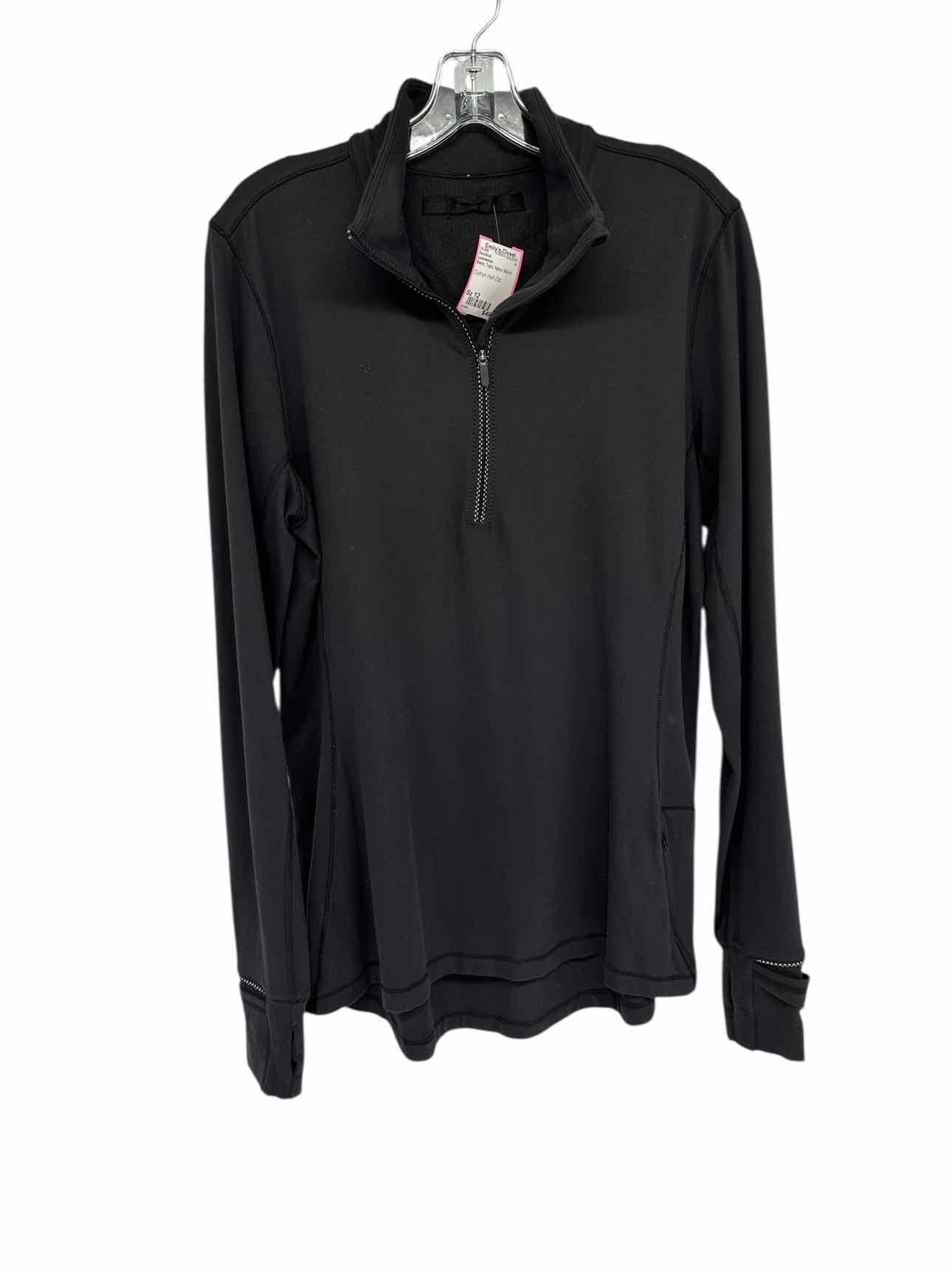 Lululemon Outrun Half-Zip Black Size 12