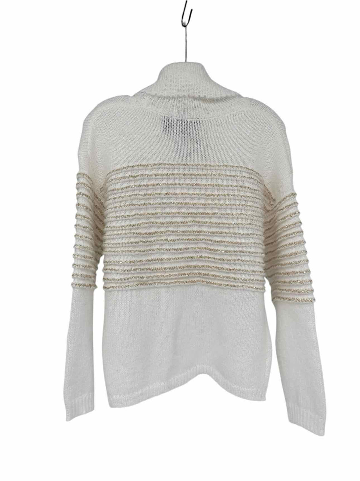 Coco + Carmen Jocelyn Sequin Stripe Turtleneck Sweater Size S/M **NEW**
