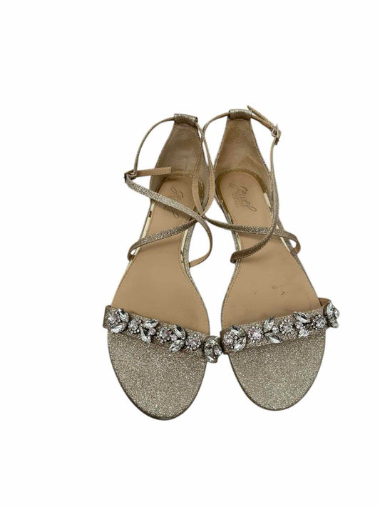 Badgley Mischka Tessy Evening Sandal Shoe Size 10