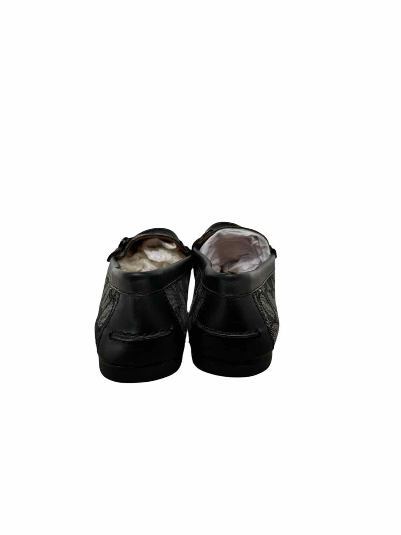 Coach Olive Signature Loafers Black Shoe Size 8.5