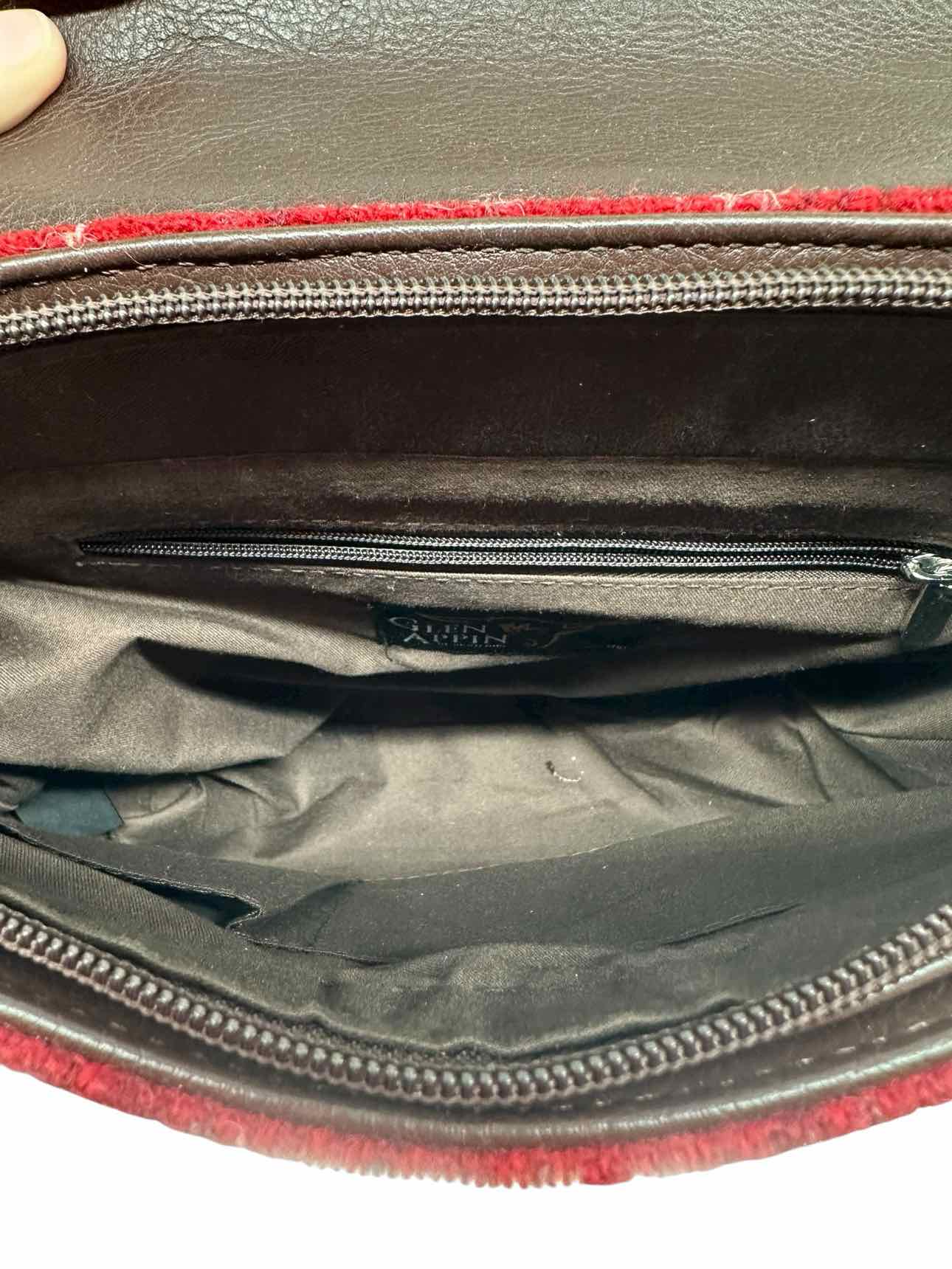 Glen Appin Harris Tweed Beauly Red Wool Crossbody