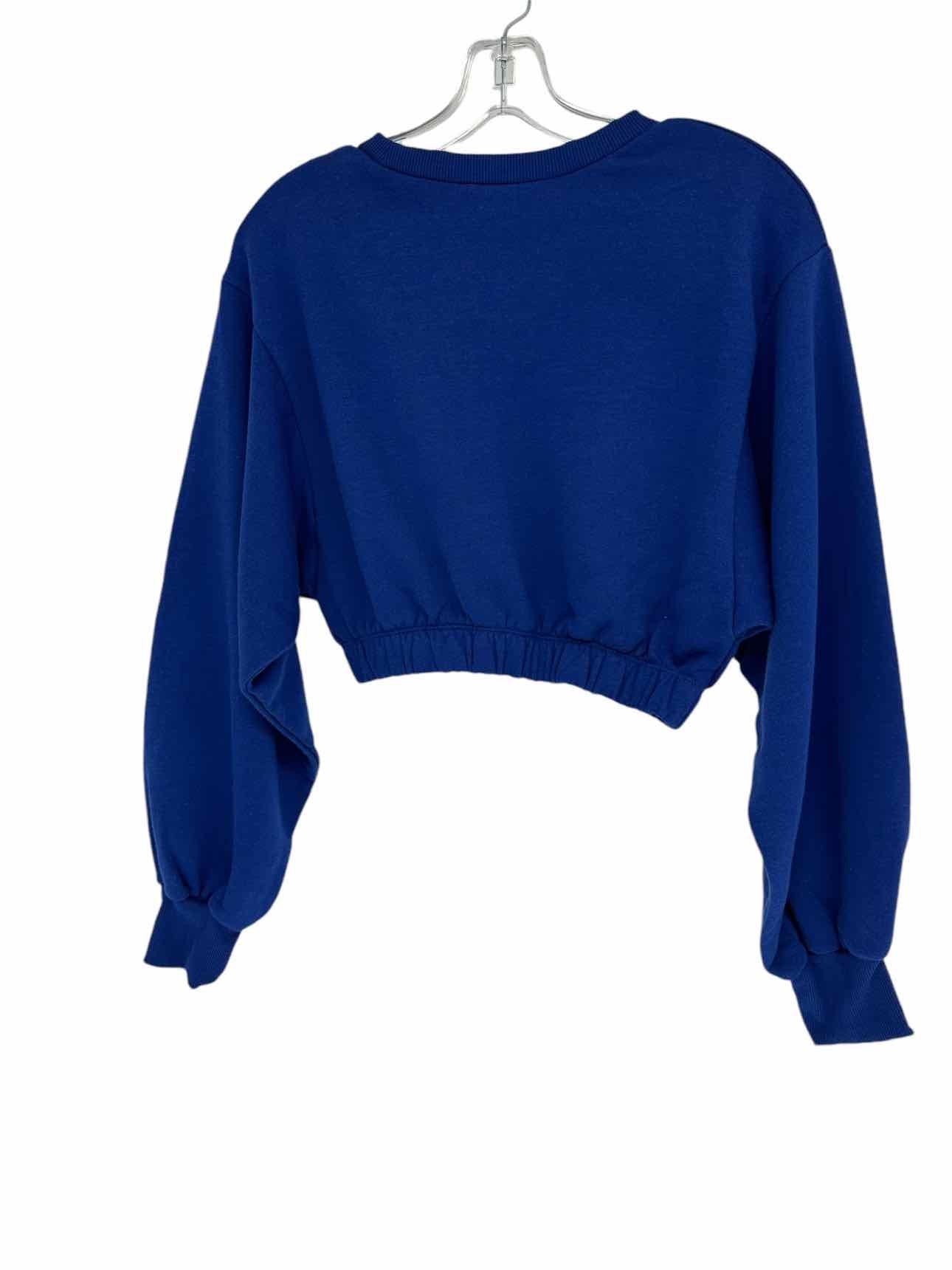 True Stitches Royal Blue Crop Size XL Sweatshirt **NEW**