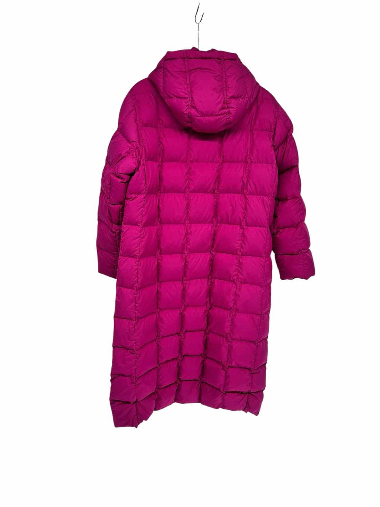 Land's End Long Down Puffer Raspberry Size M