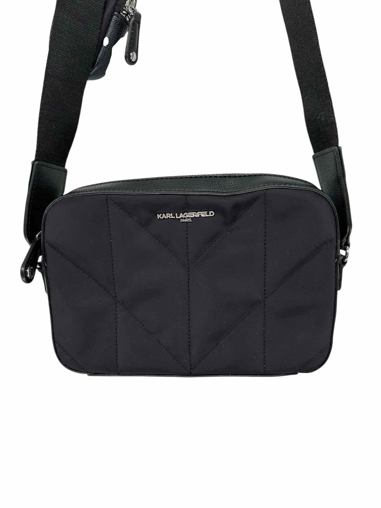 Karl Lagerfeld Maybelle Black Nylon Crossbody
