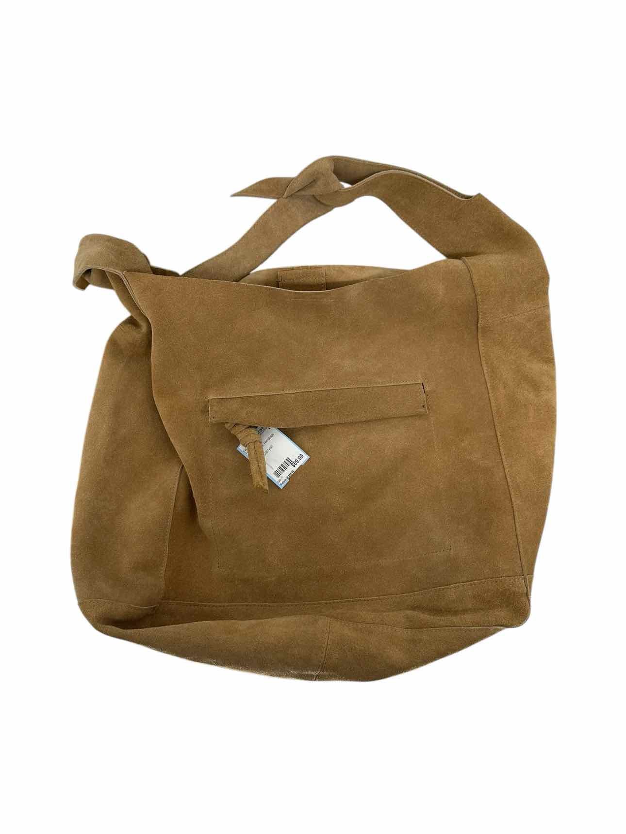 Free People Jessa Carryall Beige Suede Tote