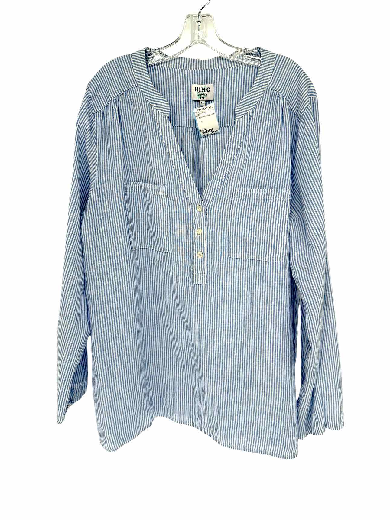 HiHo Lt. Blue Long Sleeve Top Size XL