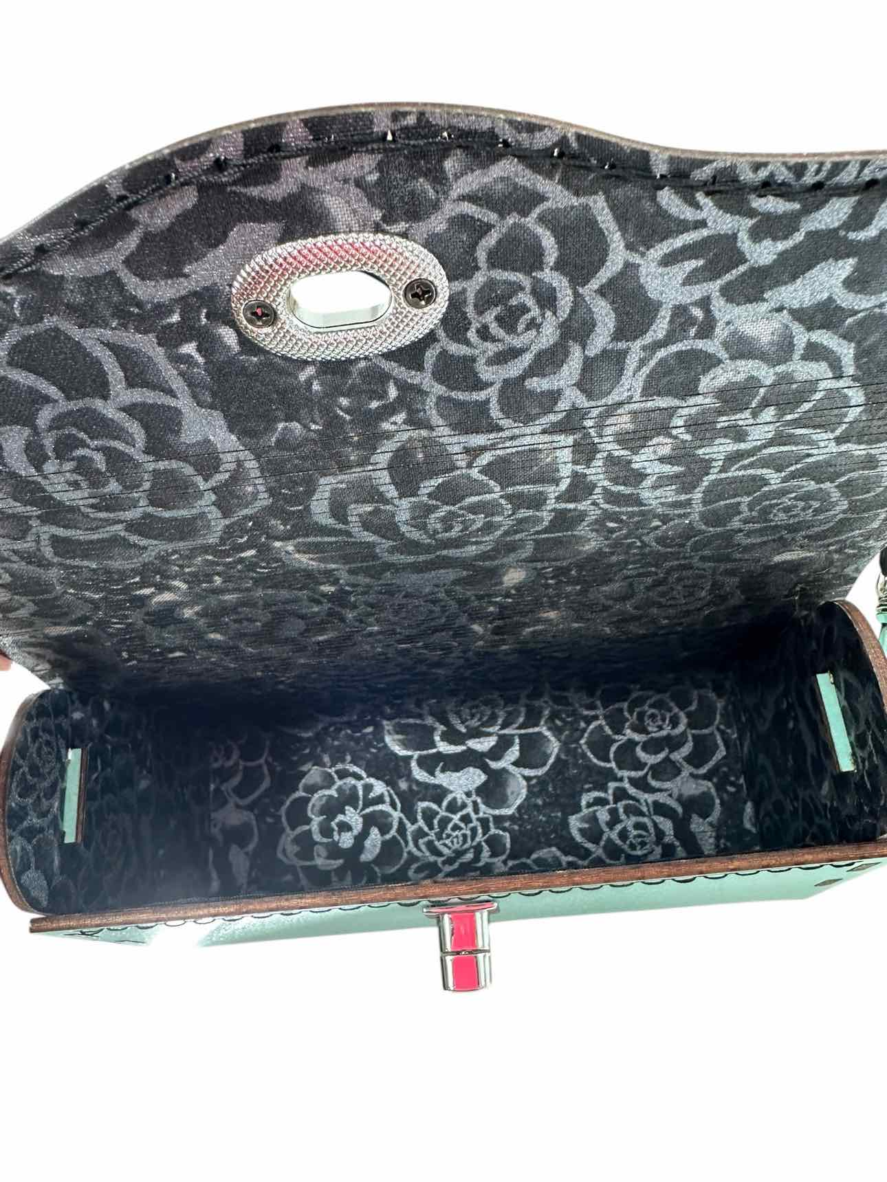 Timbertote Turquoise Wood Crossbody