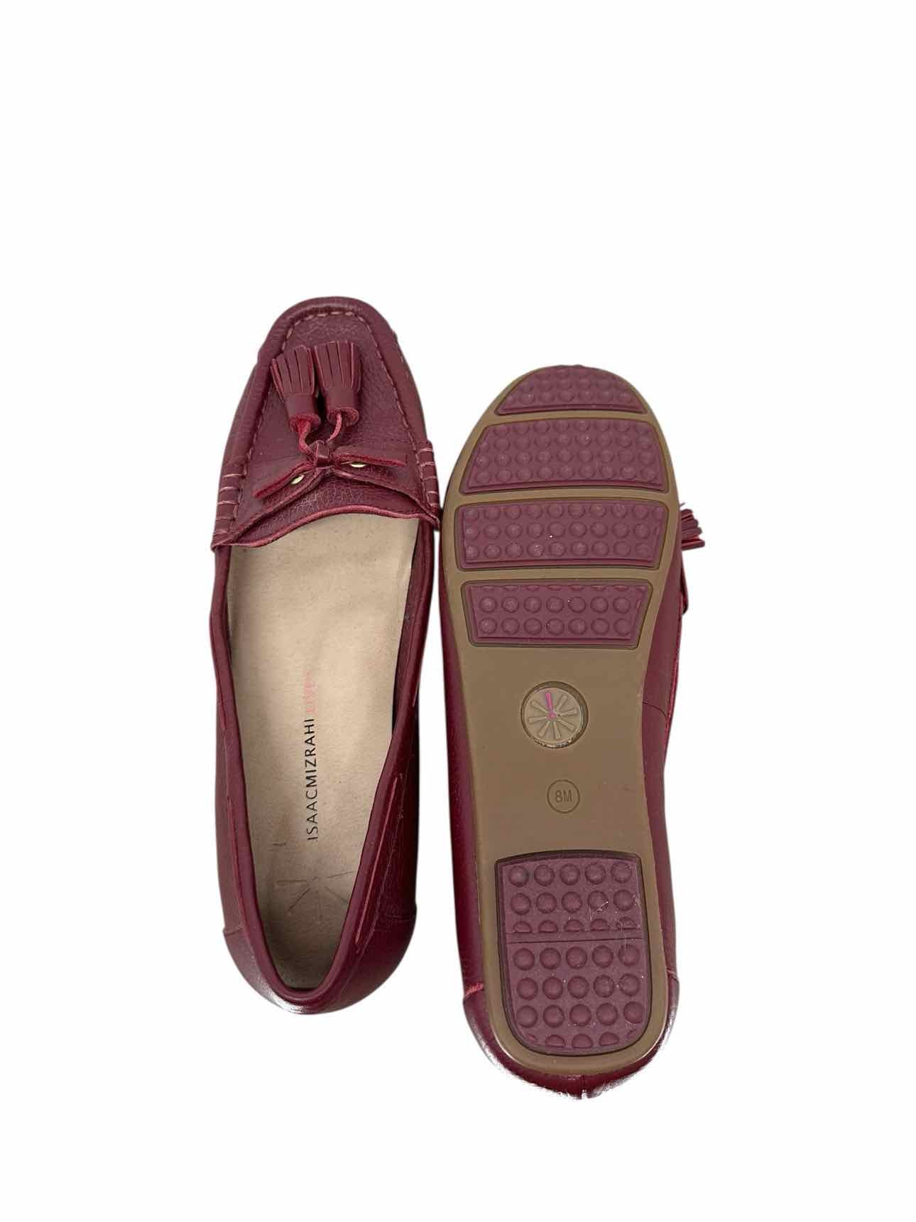 Isaac Mizrahi Live! Maroon Tassel Loafer Shoe Size 8 **NEW**