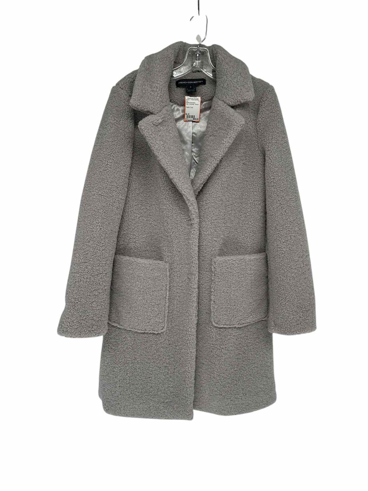 French Connection Teddy Coat Gray Size S