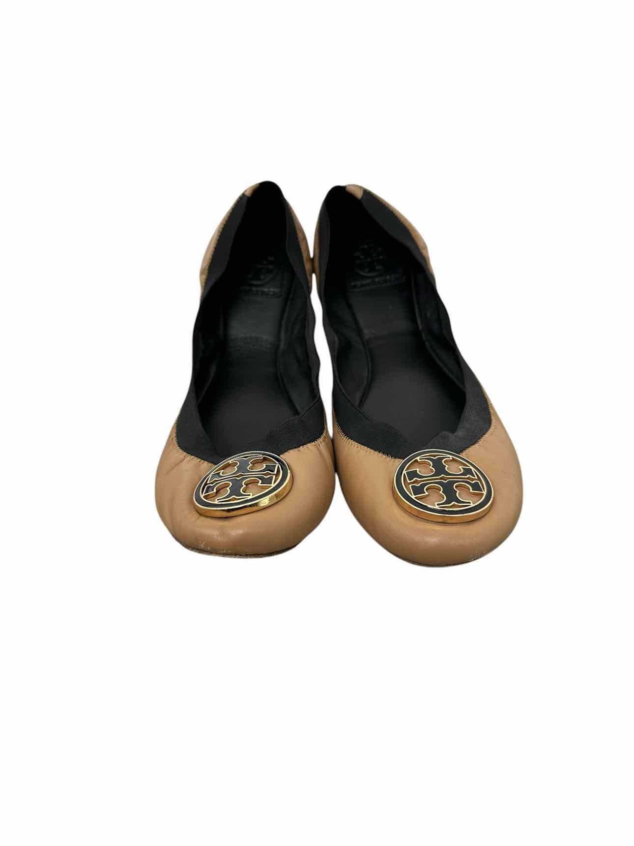 Tory Burch Caroline Ballet Flats Tan Shoe Size 11