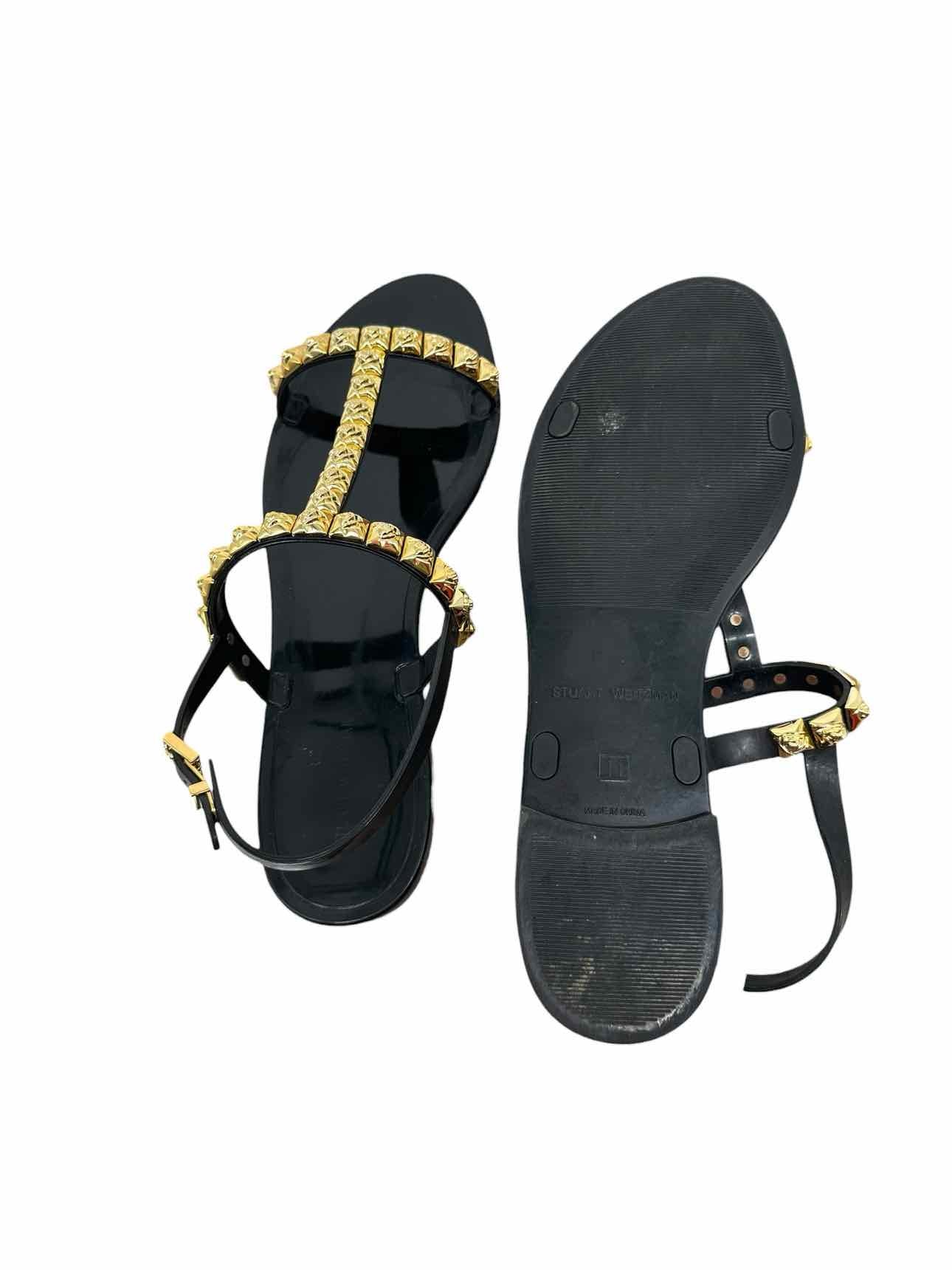 Stuart Weitzman Black Shoe Size 11 Sandals