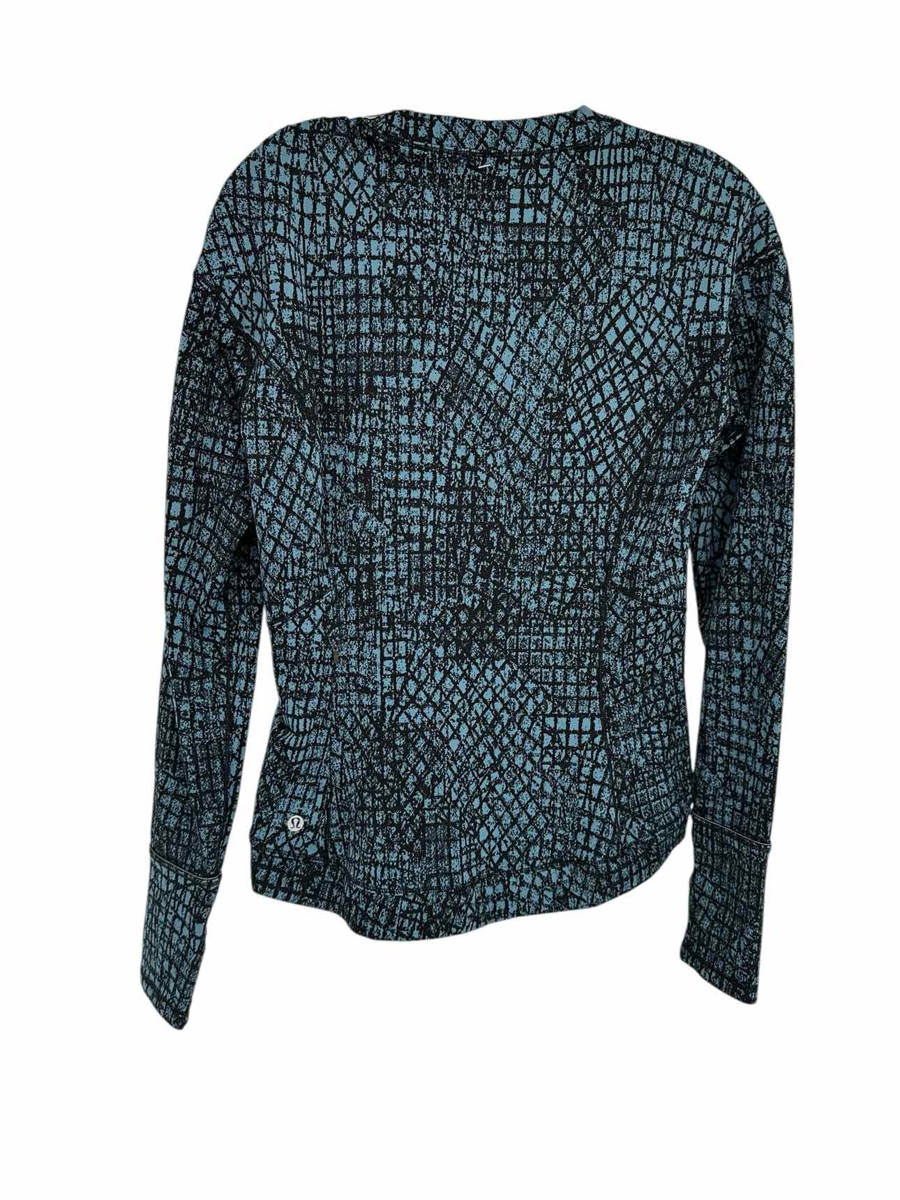 Lululemon Close To Crossing Jacquard Top Blue Size M