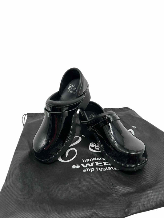 C&C Swedent Magic Full Back Clogs Black Shoe Size 6.5