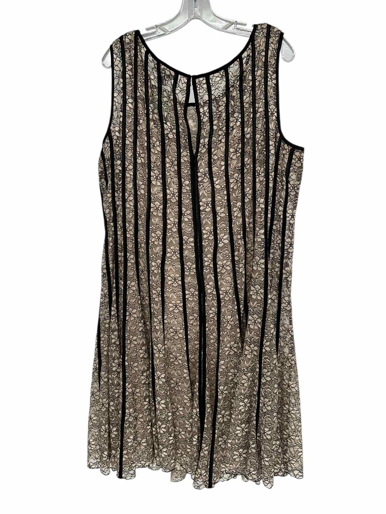S.L. Fashions Brown Sleeveless Dress Size 24W