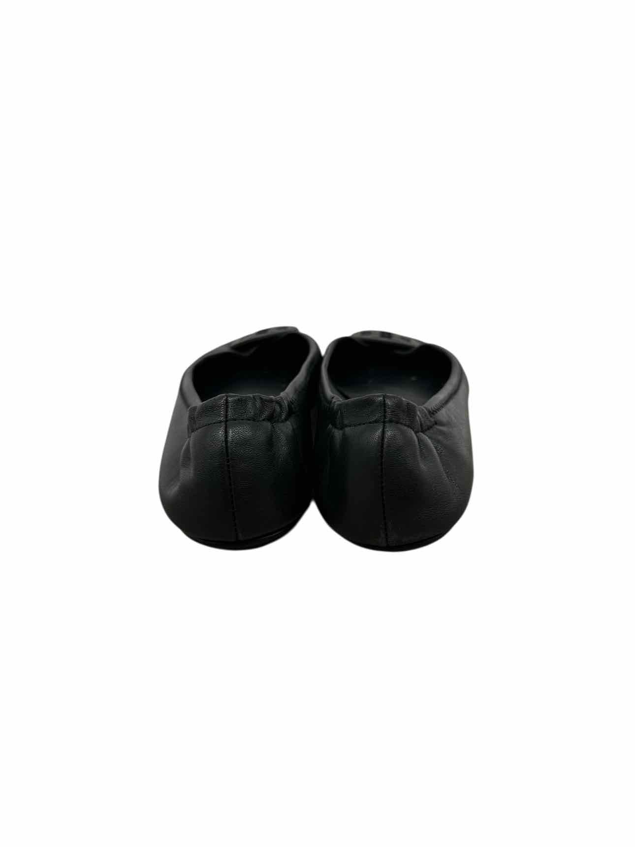Tory Burch Reva Ballet Flat Black Shoe Size 10