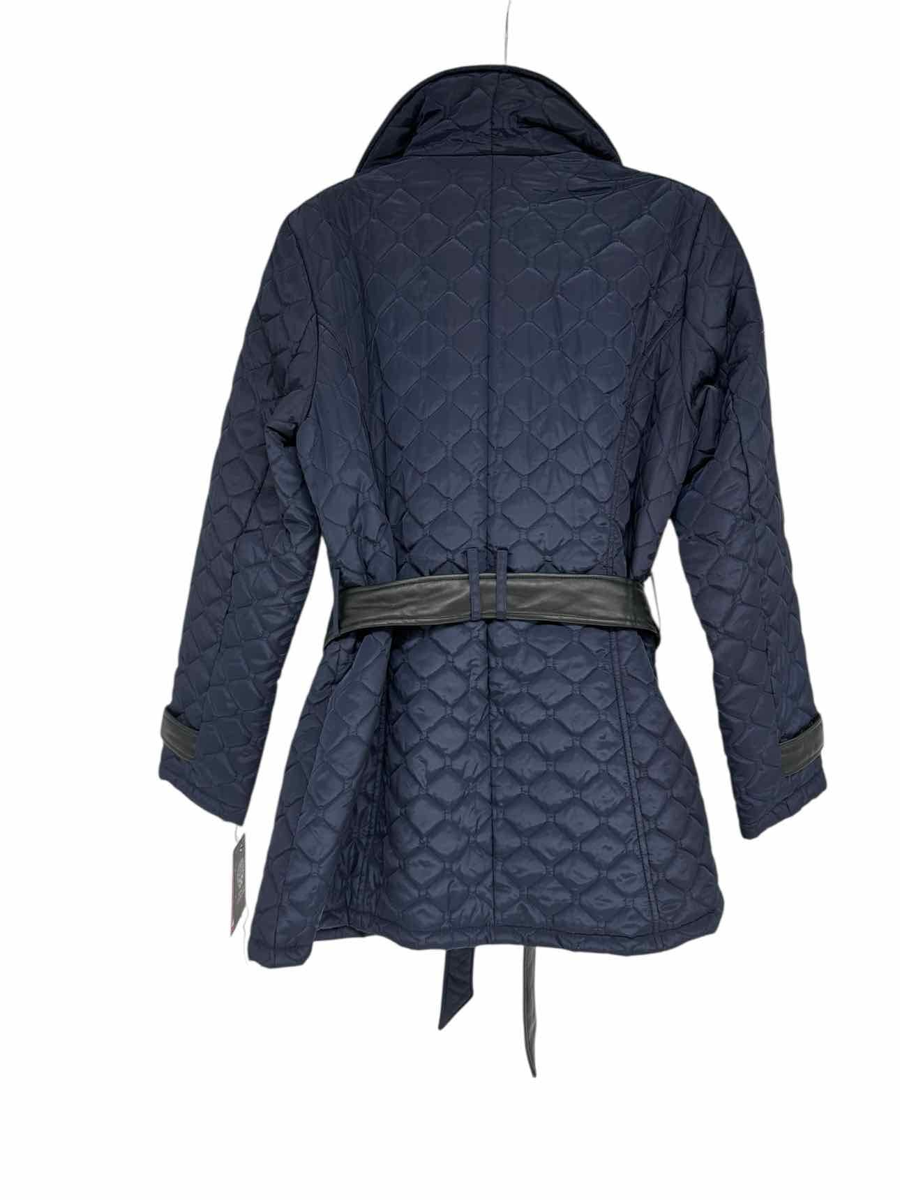 Vince Camuto Quilted Double Zip Jacket Navy Size S **NEW**