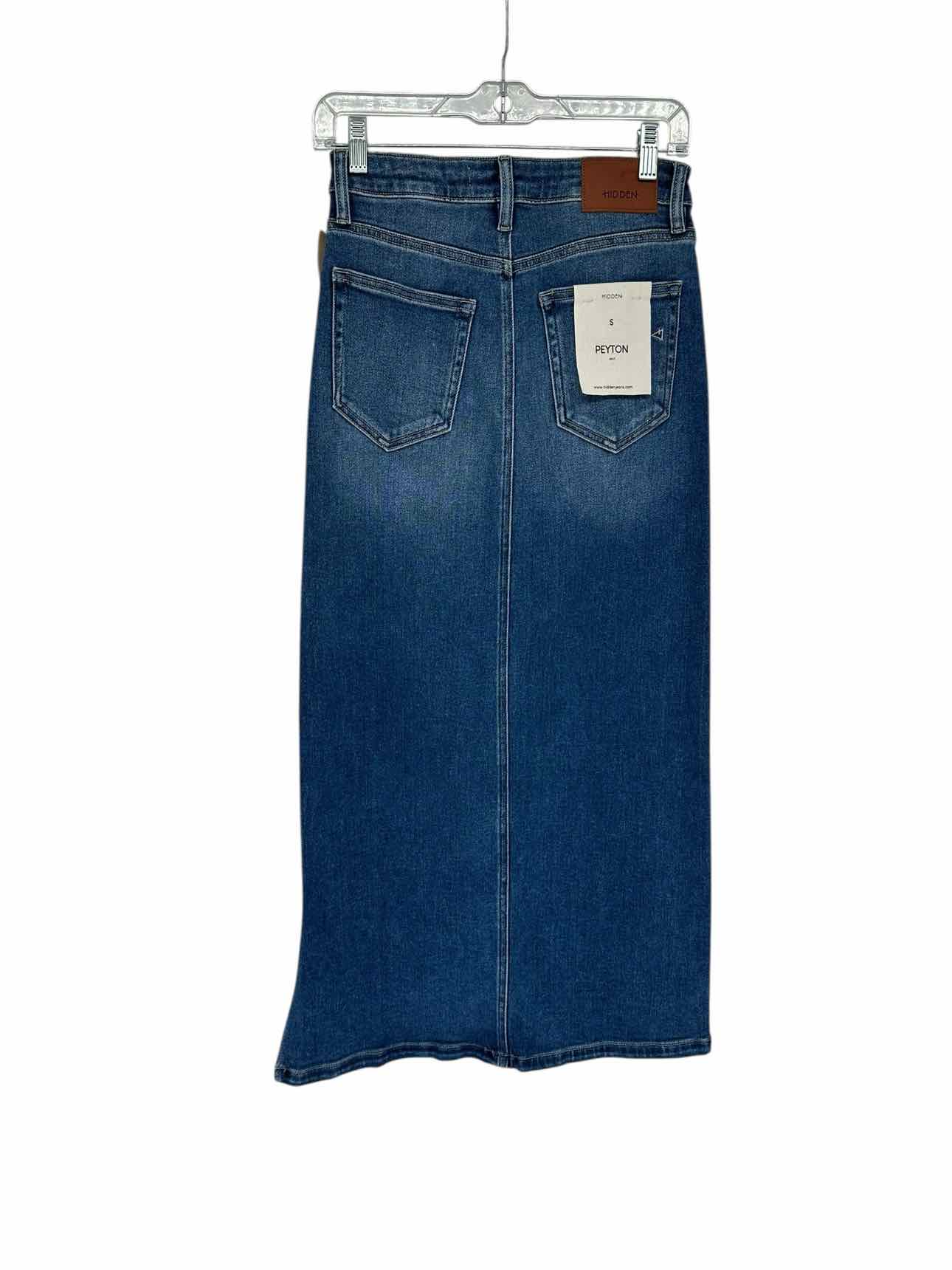 Hidden Jeans Payton Midi Jean Skirt Blue Size S **NEW**