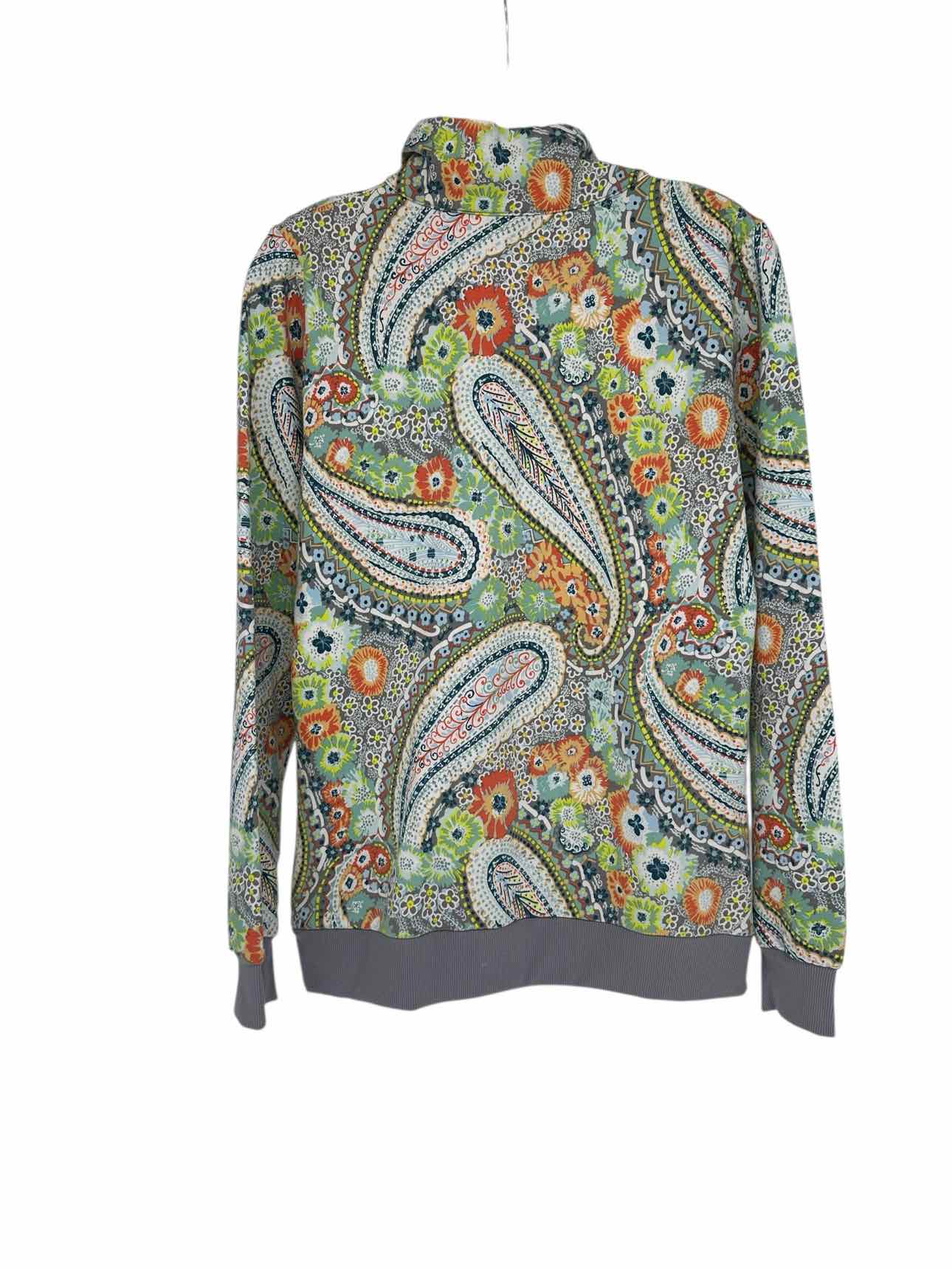 Vera Bradley French Terry Pocket Pullover in Citrus Paisley Size M **NEW**