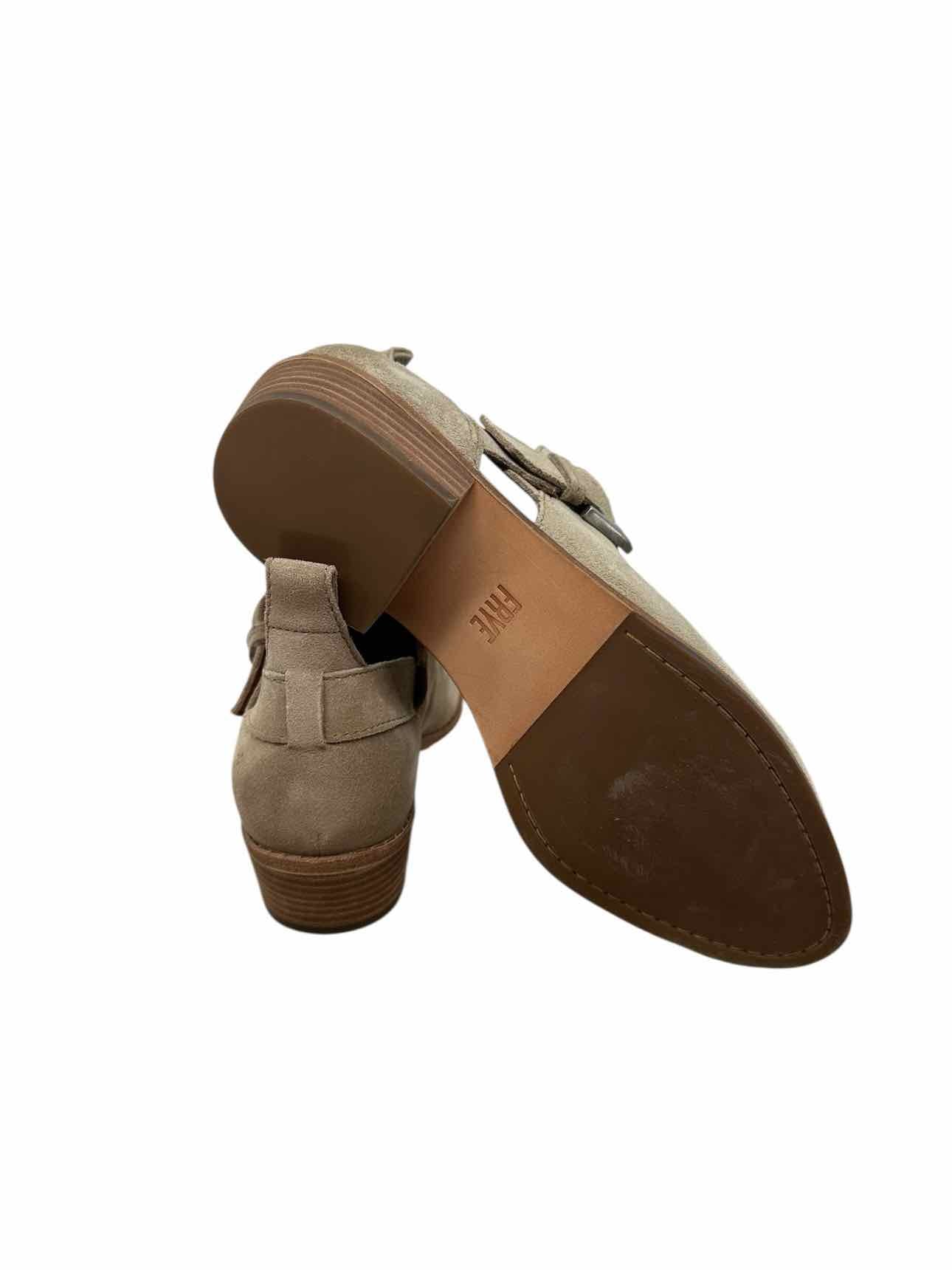 Frye Mia Cut Out Bootie Beige Shoe Size 8