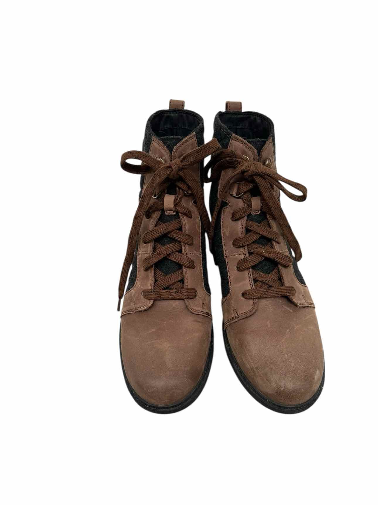 Sorel Brown Evie II NW Lace Boots Shoe Size 11