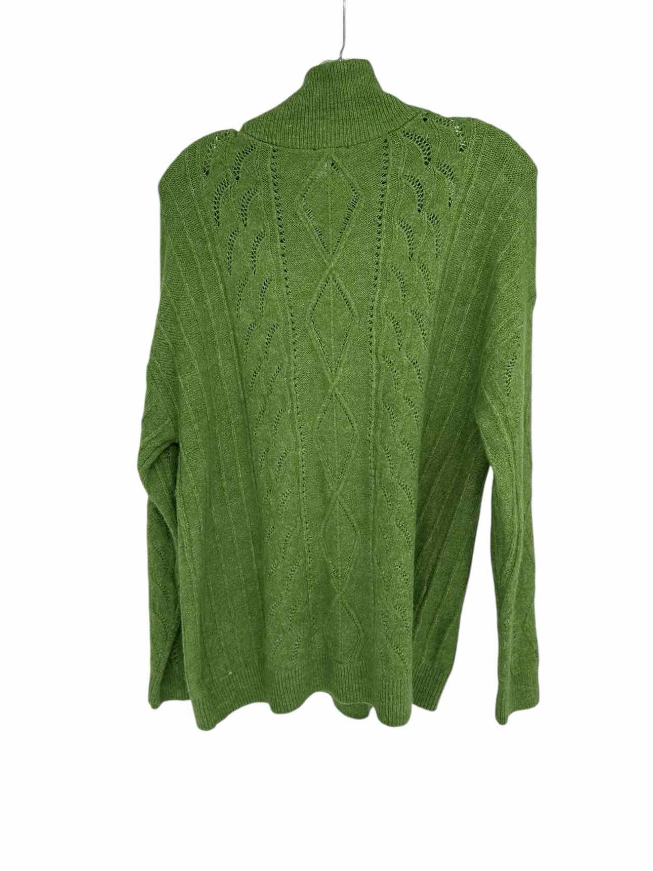 Talbots Green Half-zip Sweater Size PL