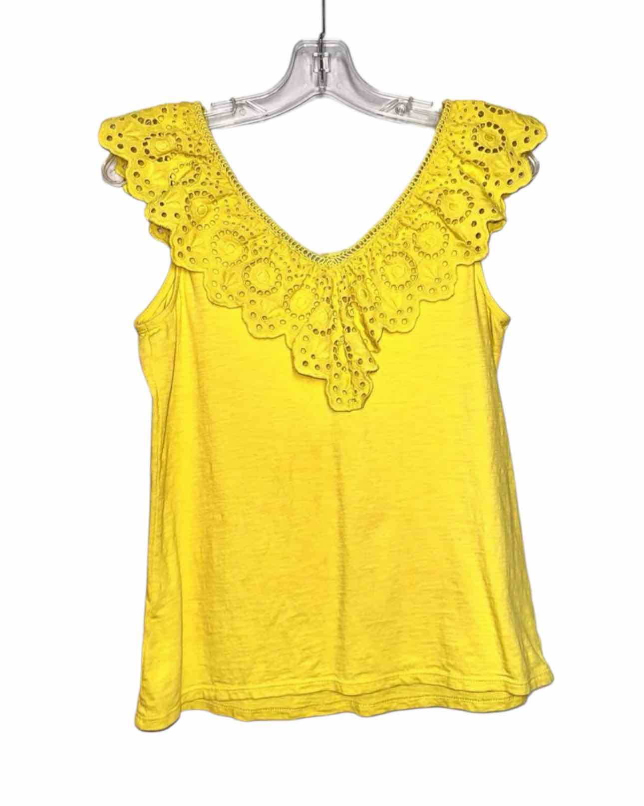 Lilly Pulitzer Yellow Size S Sleeveless Top