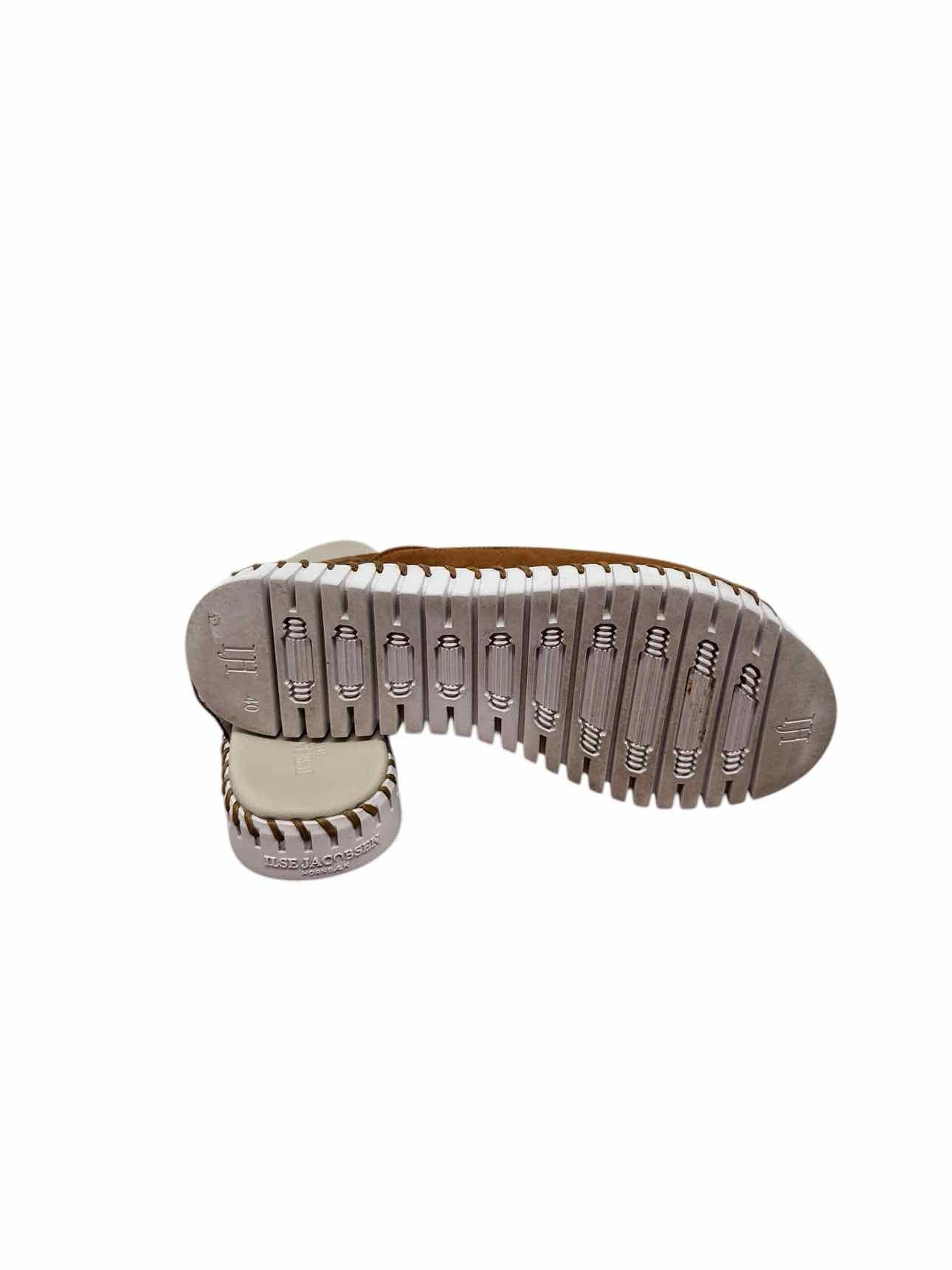 Isle Jacobsen Tulip Slide Tan Sandals Shoe Size 9.5