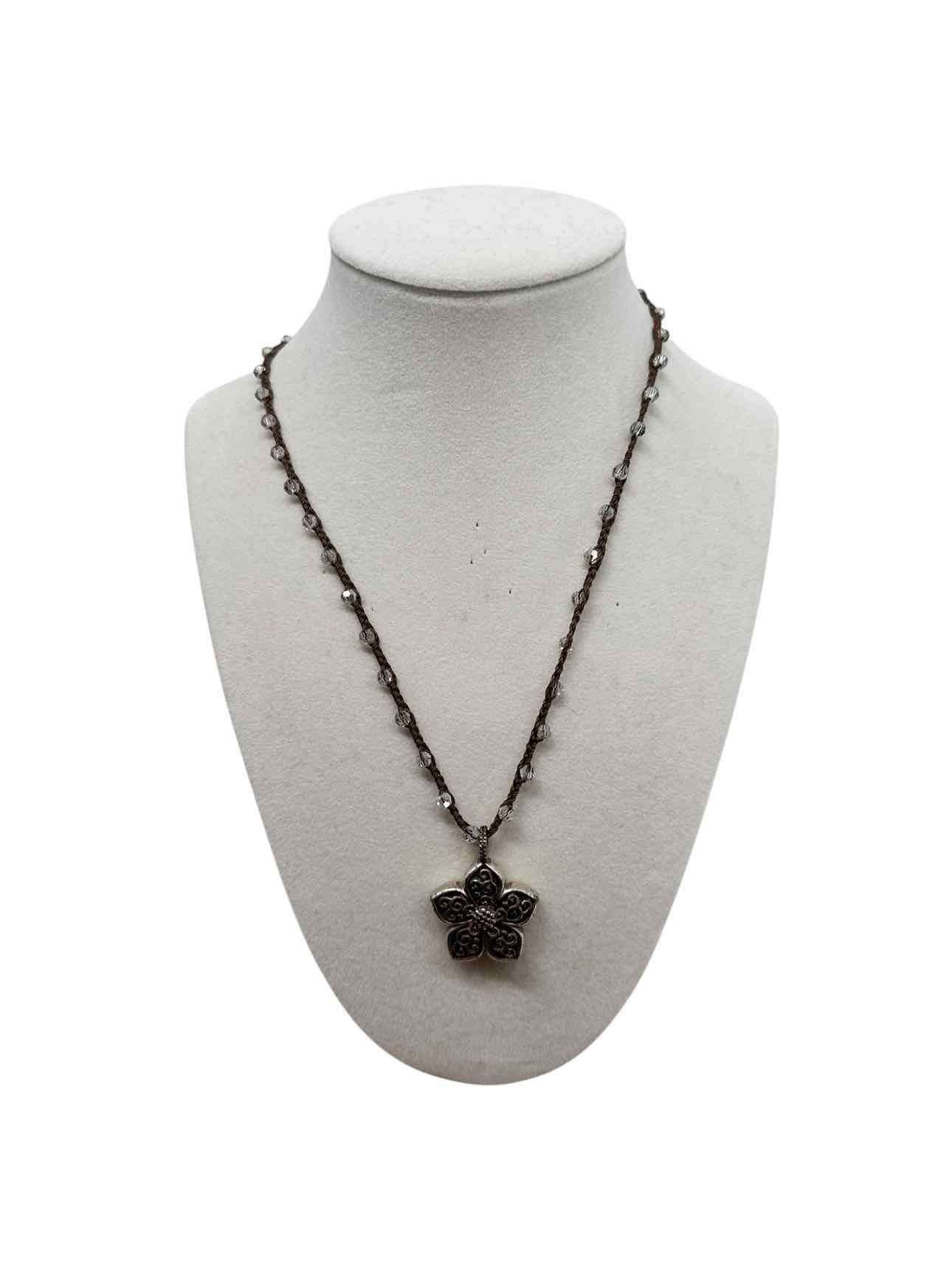 Brighton Illumina Large Flower Beaded Chain Necklace