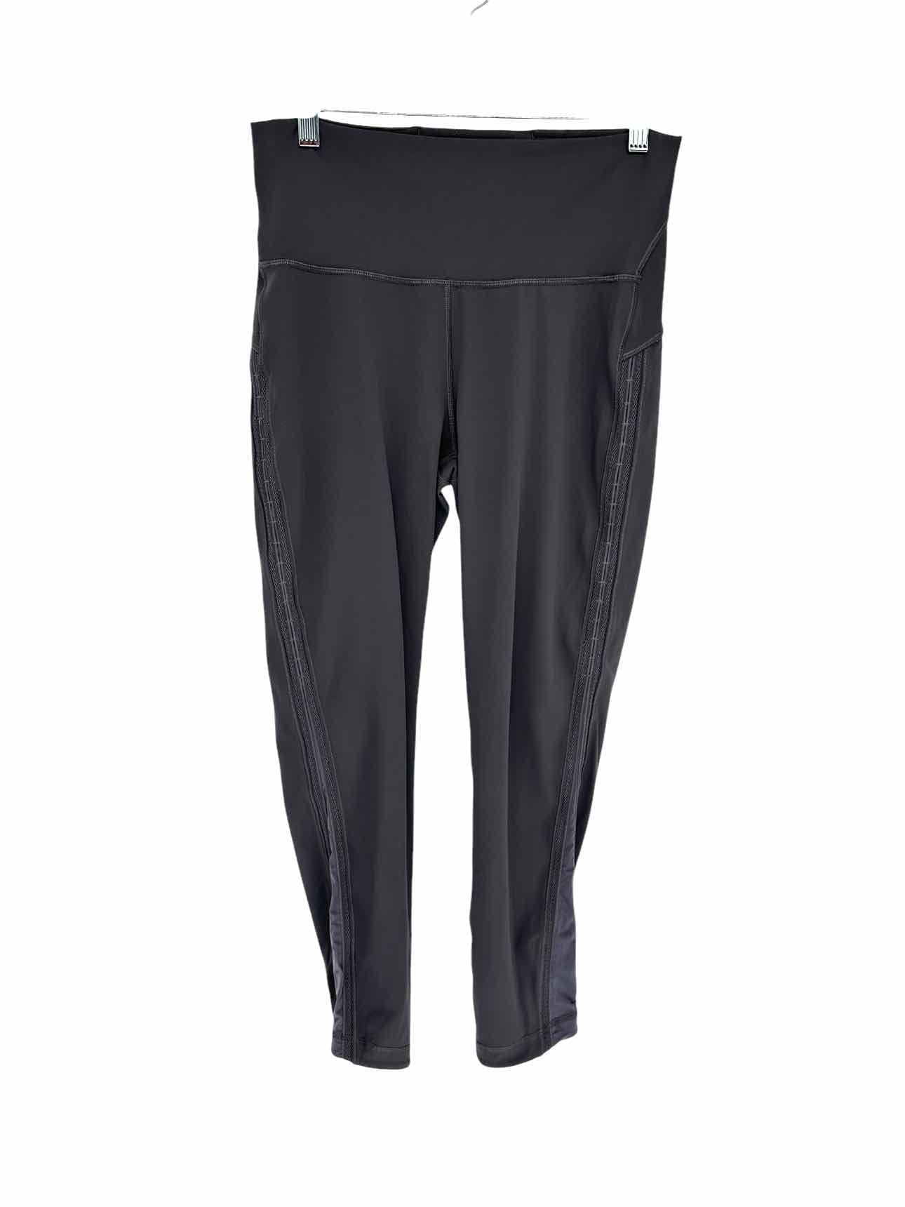 Lululemon Power Lines Crop Leggings Dk. Gray Size 10