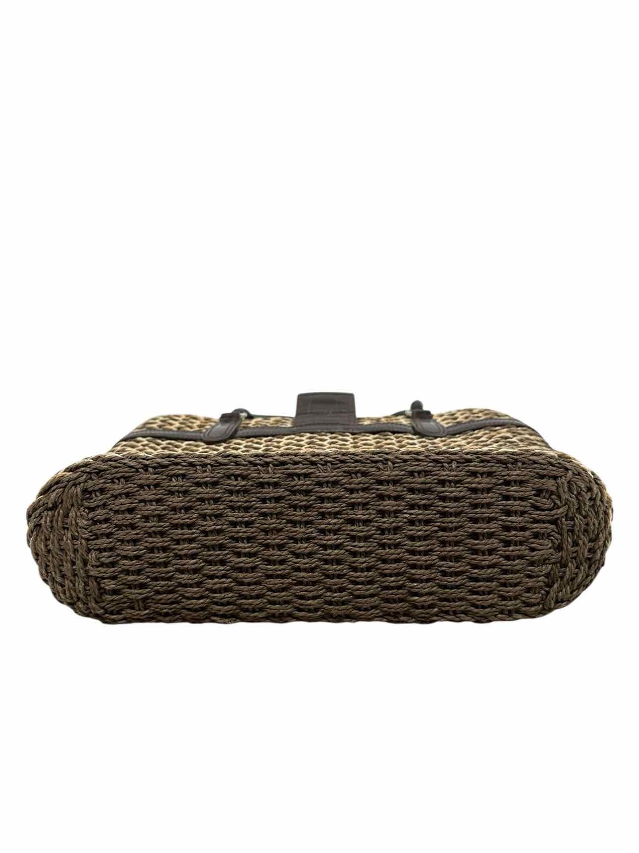 Brighton Kora Straw & Leather Bag