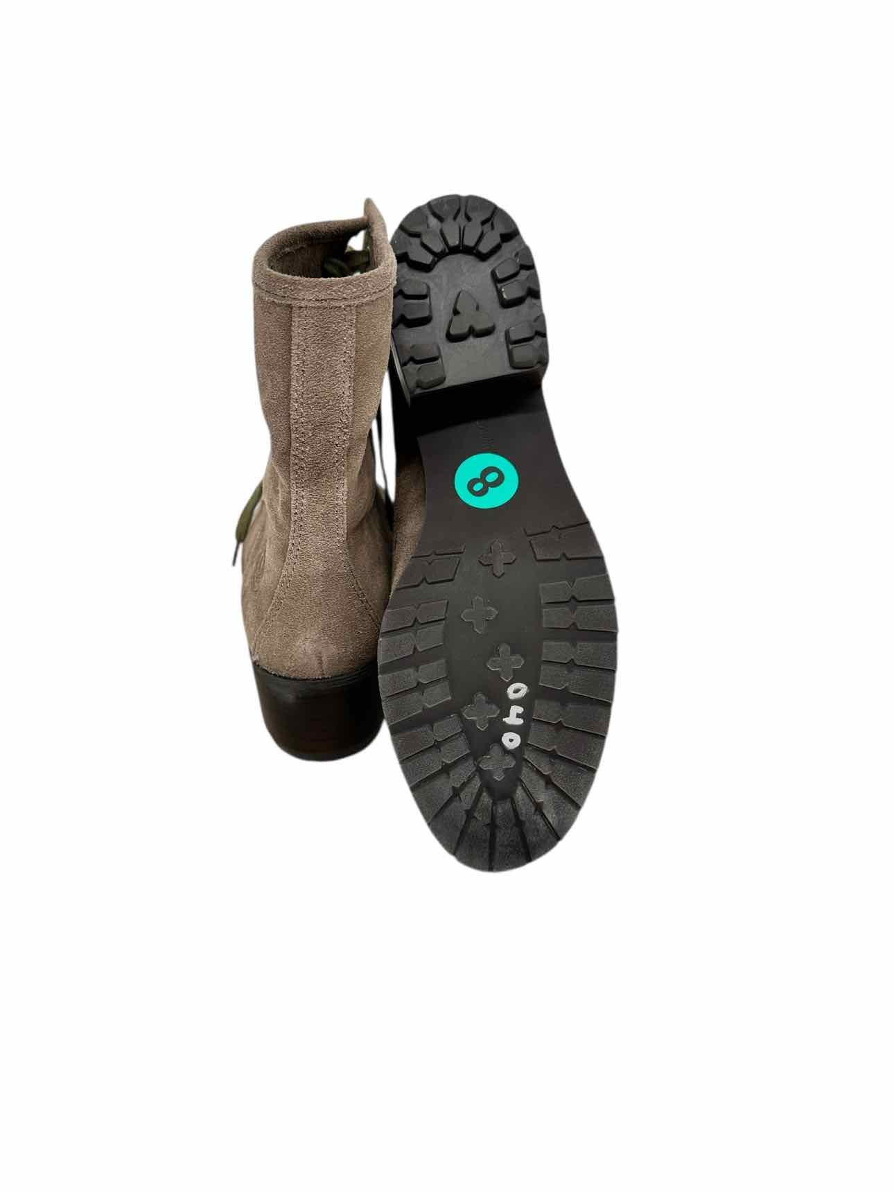 Calvin Klein Chelsea Lace Up Taupe Bootie Shoe Size 8 **NEW**