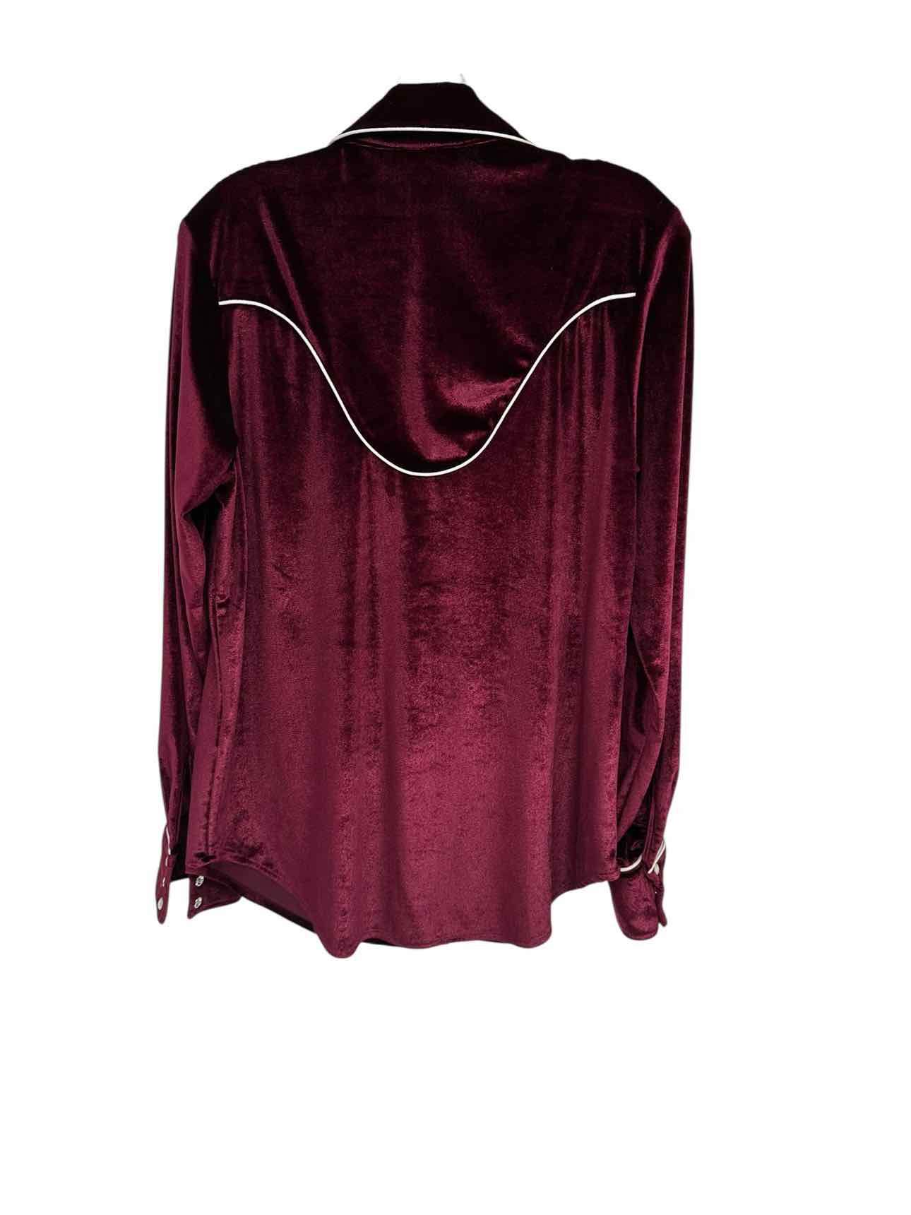 Ariat Maroon Casa Rosa Shirt Size M