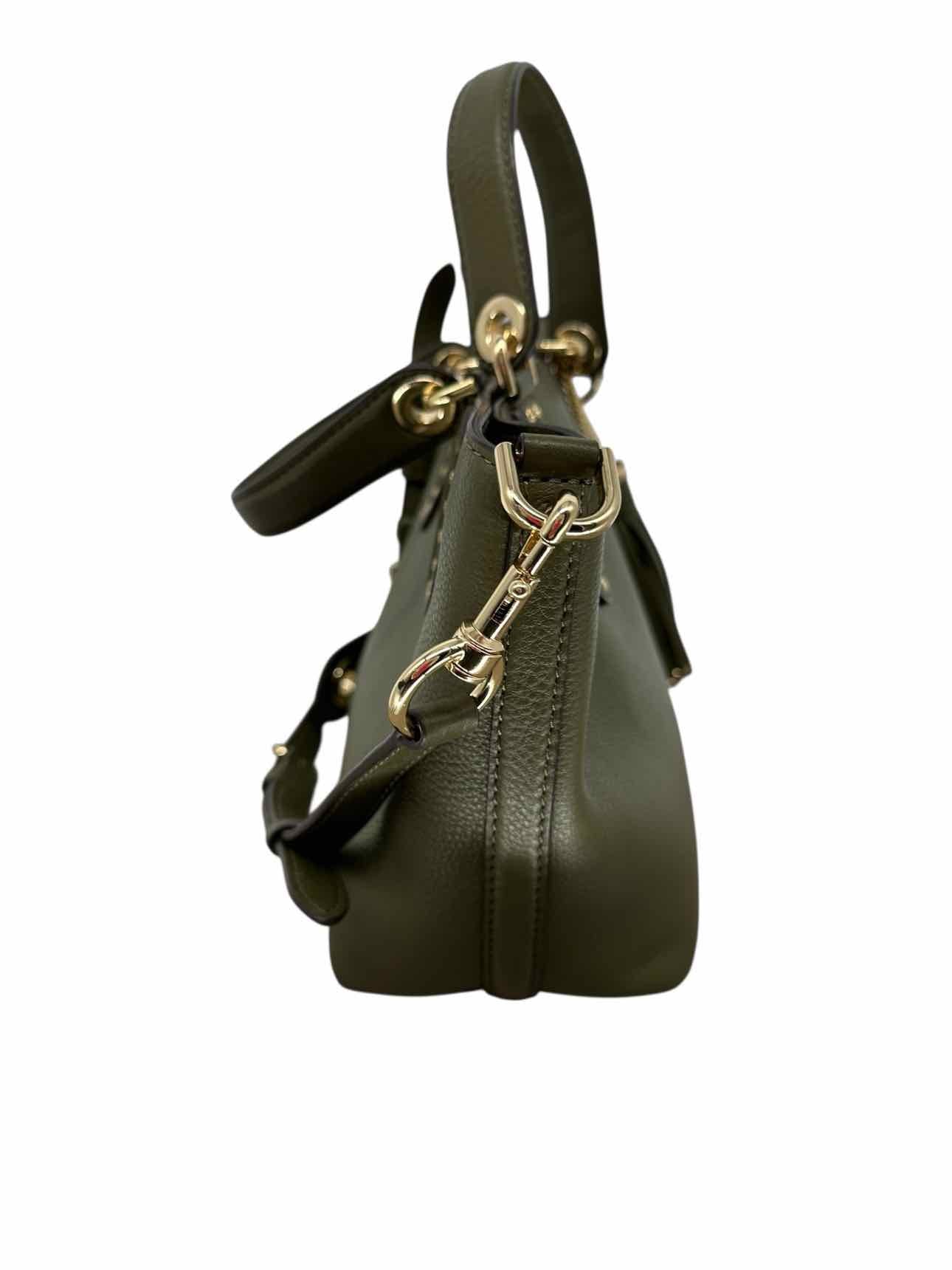 Michael Kors Brooklyn Small Satchel Olive Leather