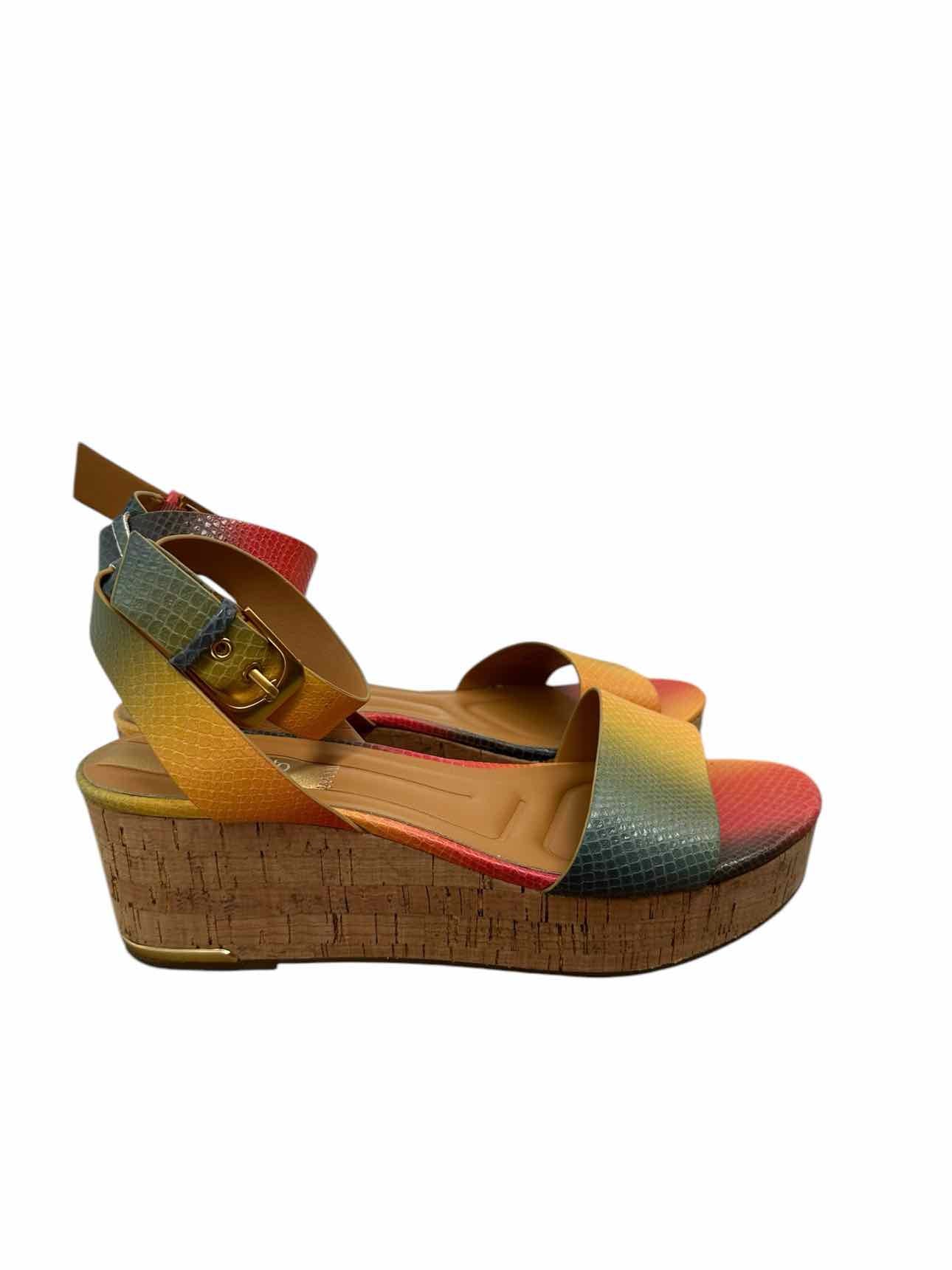 Franco Sorto Presley Platform Cork Wedge Shoe Size 9