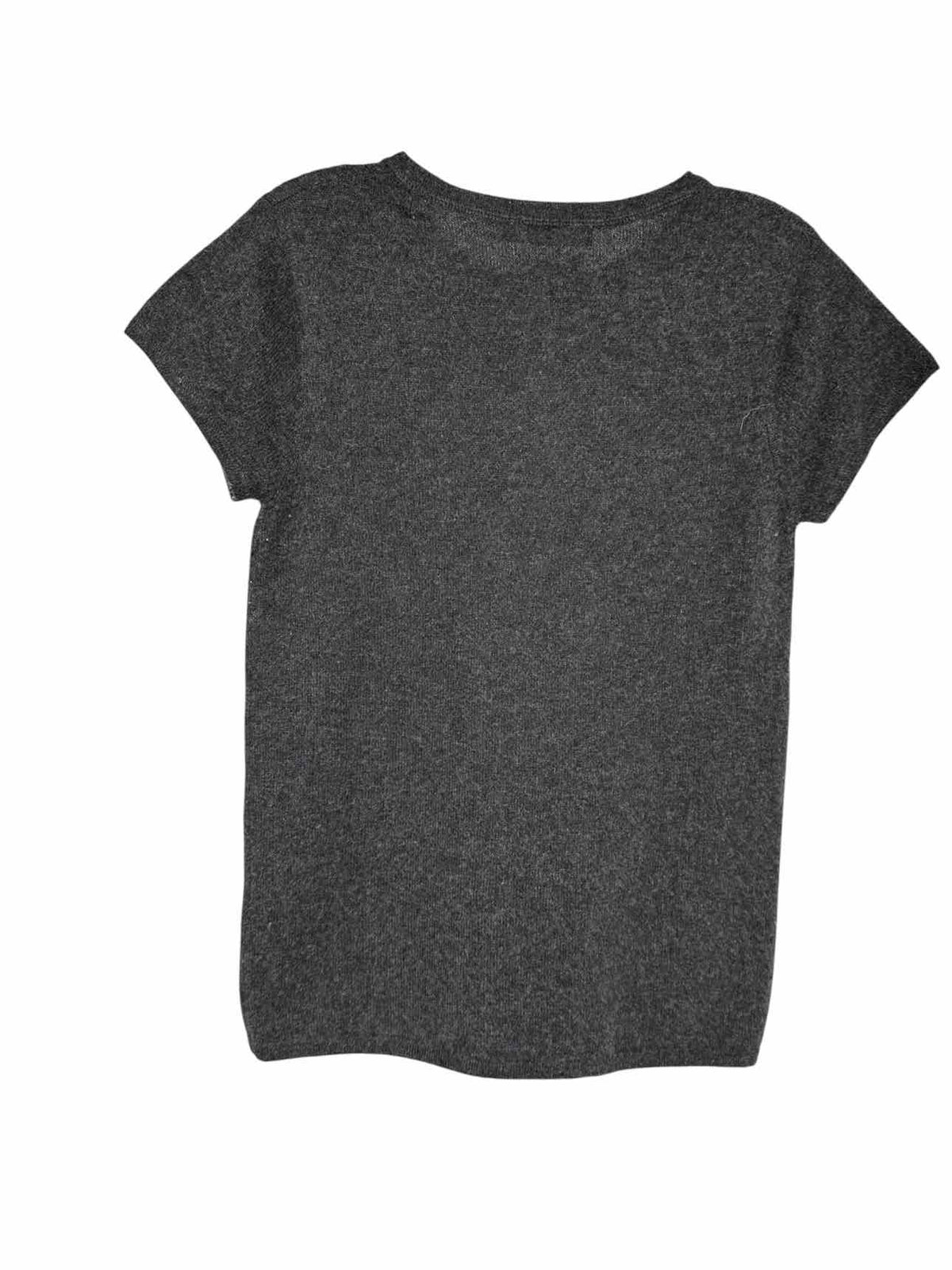 In Cashmere Charcoal Size S Short Sleeve Sweater