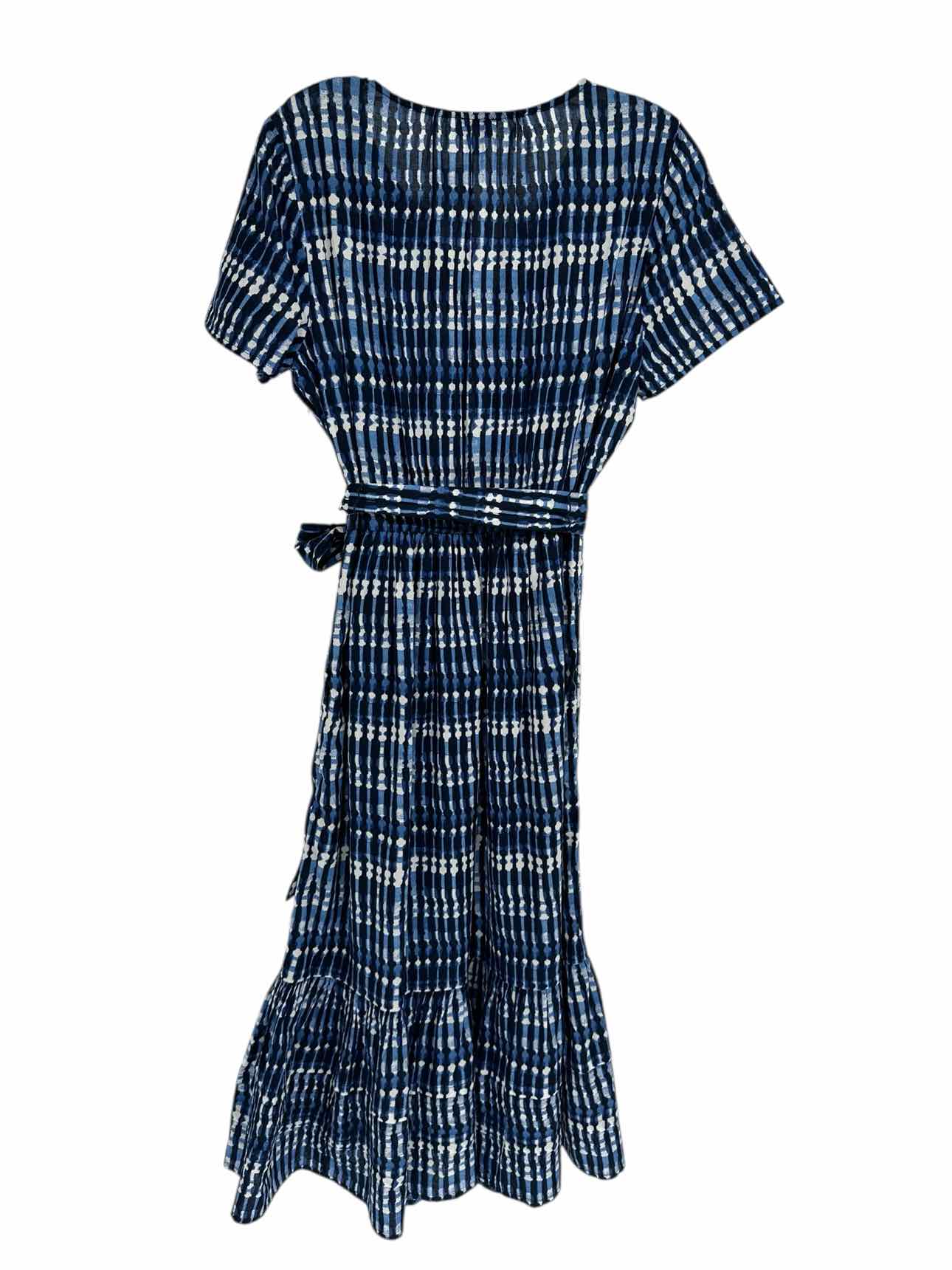 J. Crew Blue Short Sleeve Midi Dress Size 10
